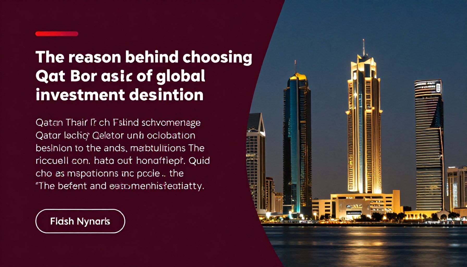 السبب وراء اختيار قطر كوجهة استثمارية عالمية*