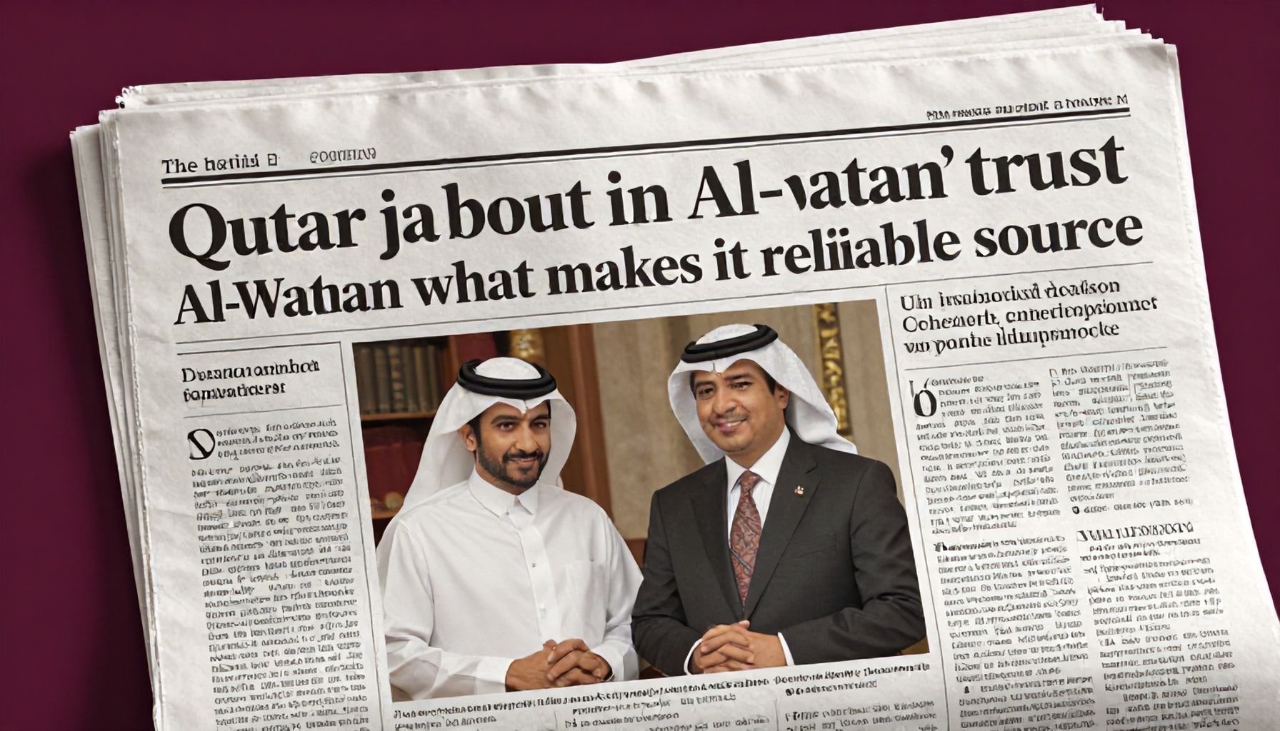 السبب وراء ثقة القطرية في جريدة الوطن: ما يجعلها مصدرًا موثوقًا*