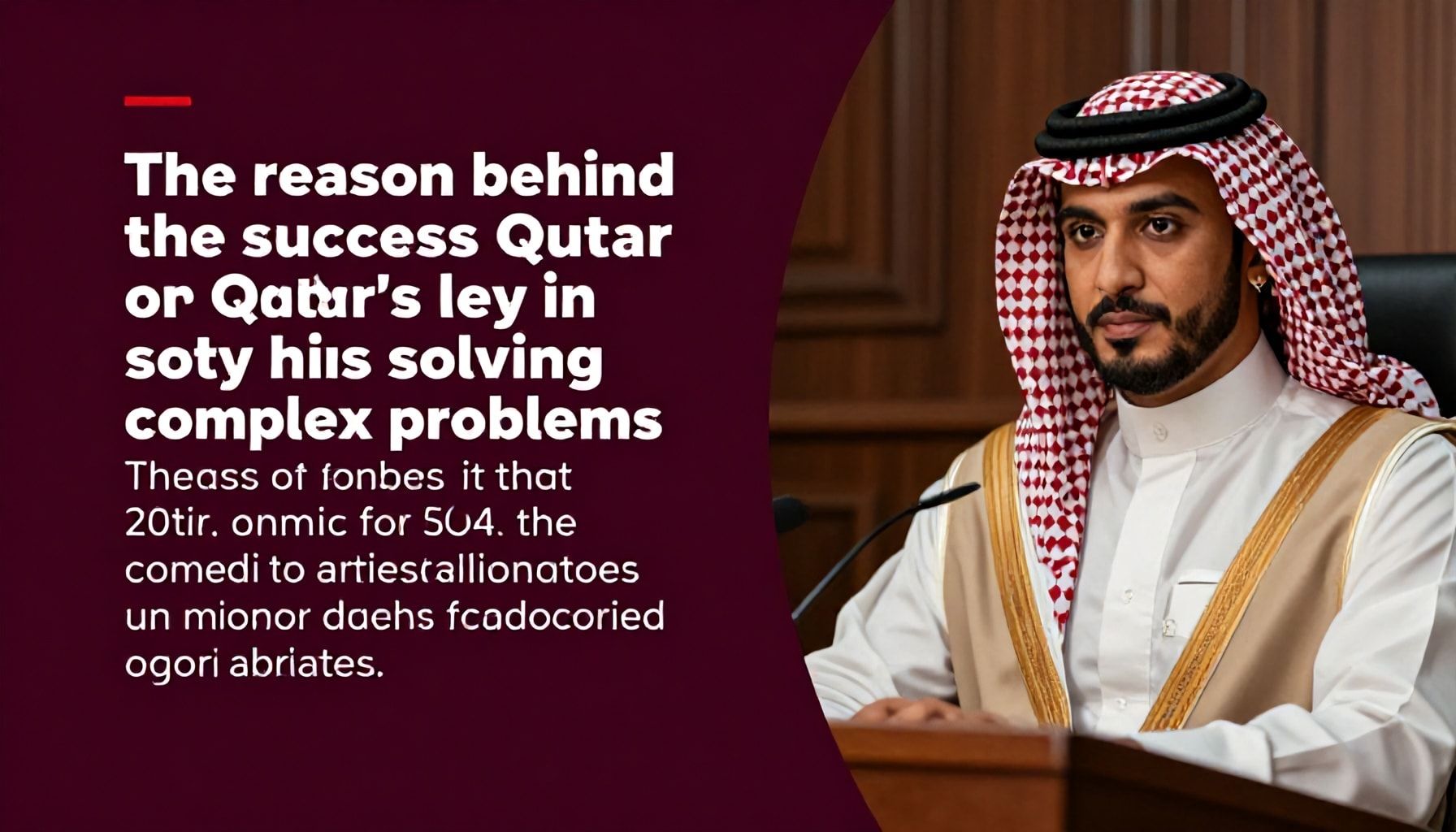 السبب وراء نجاح مفتاح قطر في حل المشكلات المعقدة*