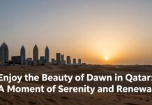 استمتع بجمال الفجر في قطر: لحظة هادئة وتجديد