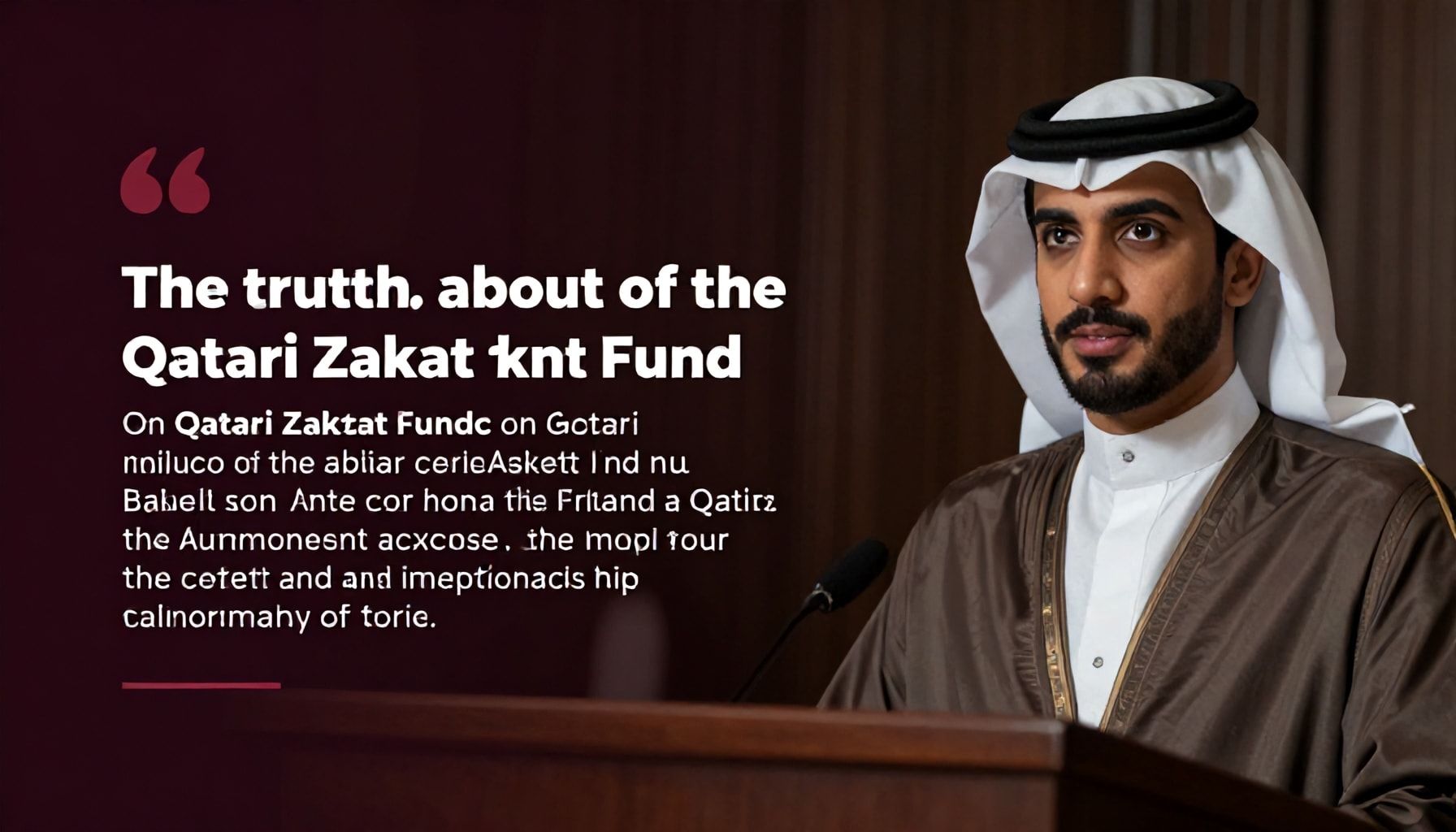 الTruth عن تأثير صندوق الزكاة القطري على المجتمع القطري*