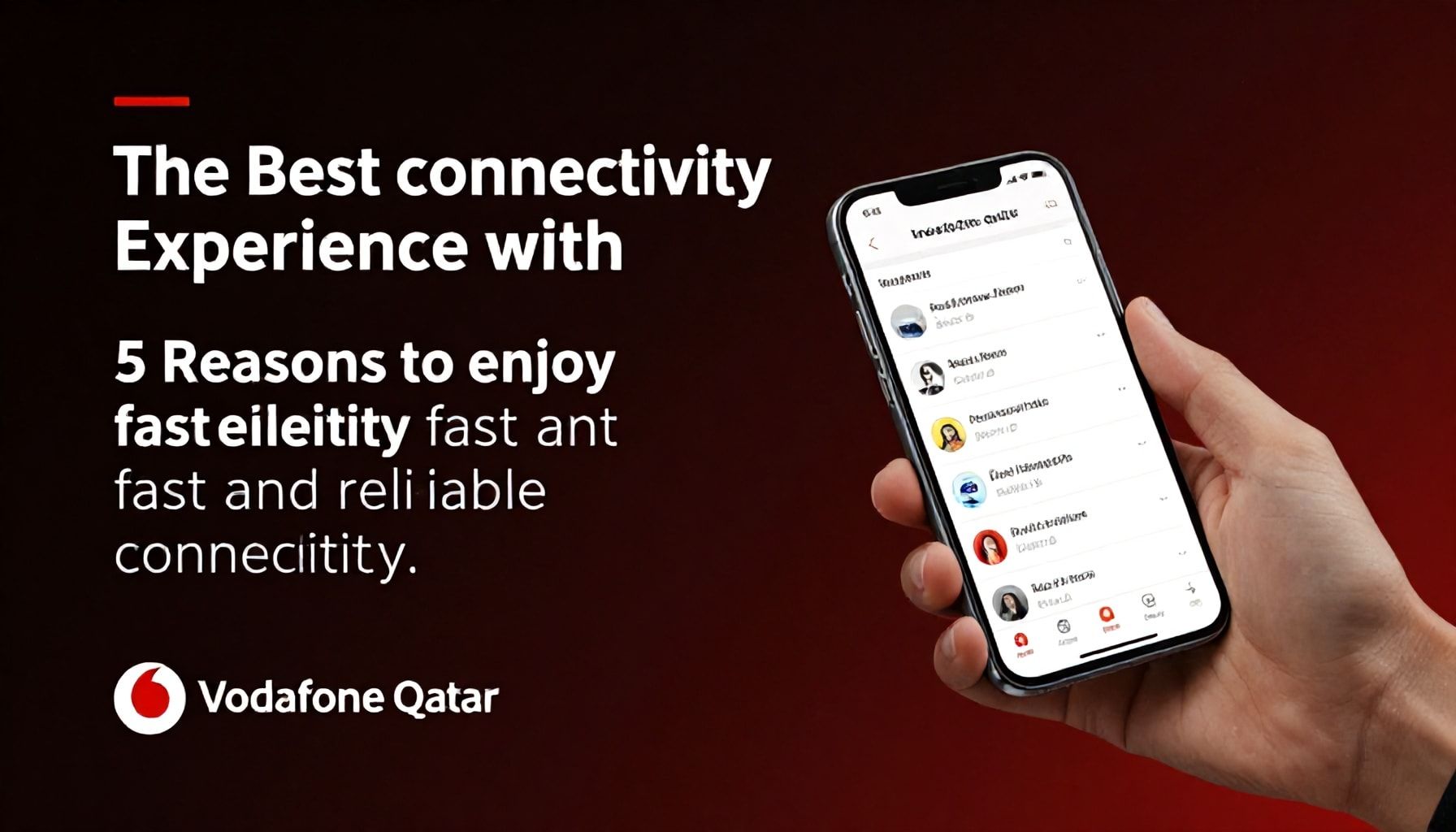 تجربة الاتصال الأفضل مع فودافون قطر: 5 أسباب للاستمتاع بالاتصال السريع والموثوق