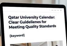 تقويم جامعة قطر: إرشادات واضحة لتلبية معايير الجودة