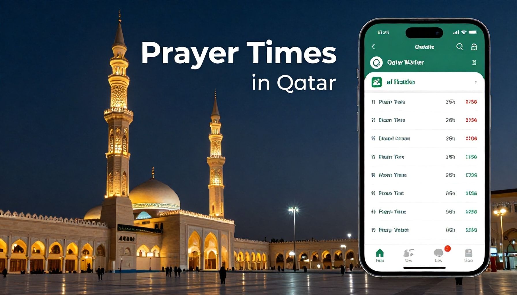 جدول الأذان في قطر: كيف تحصل على أحدث التحديثات يوميًا
