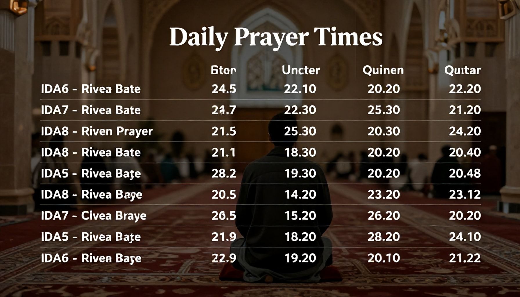 دليل شامل لتوقيتات الصلاة اليومية في قطر: كل ما تحتاج معرفته*