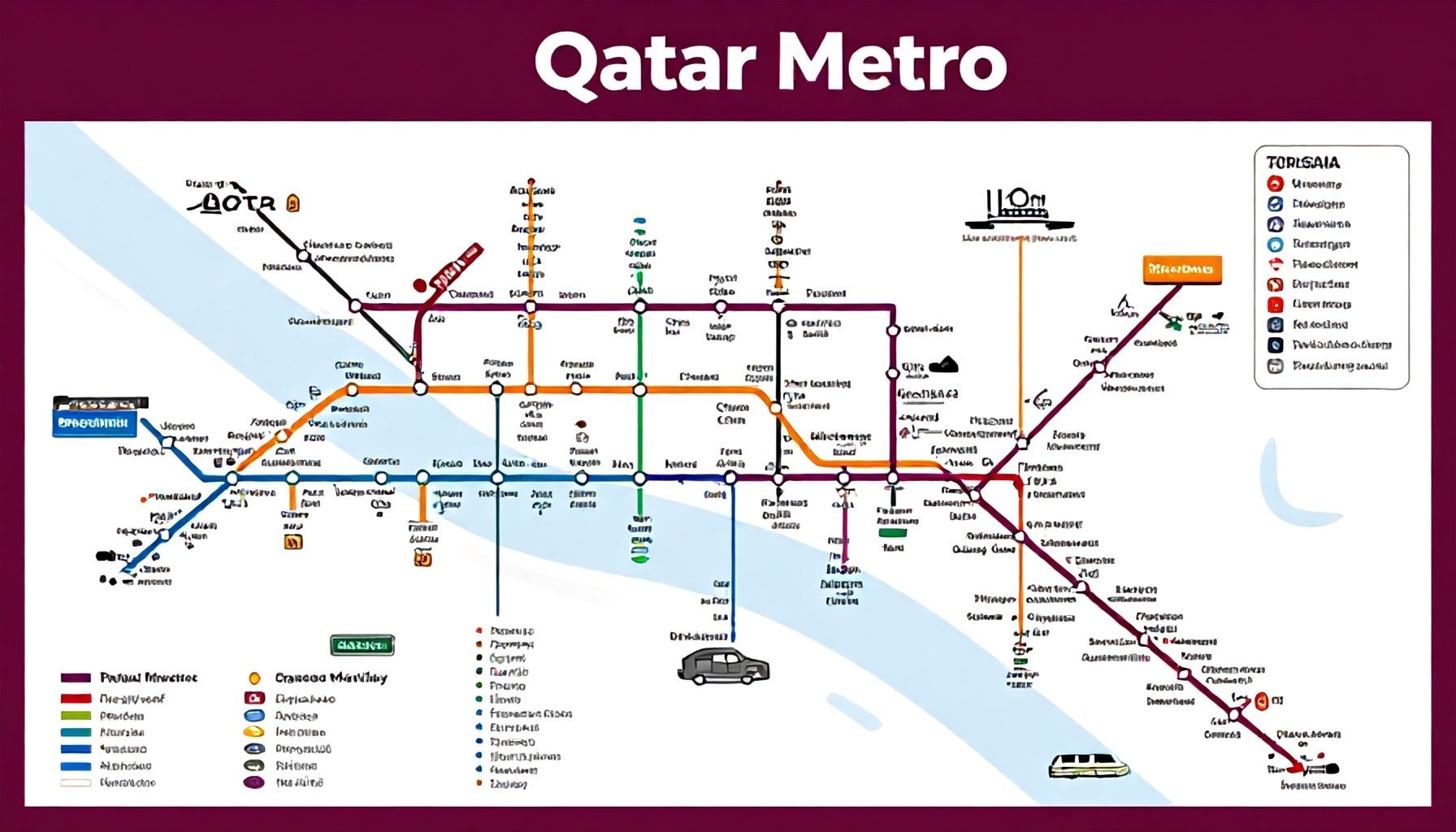 دليلك الشامل لاستخدام خريطة مترو قطر مثل المحترف*