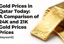 سعر الذهب في قطر اليوم: مقارنة أسعار الذهب 24 و21 قيراط