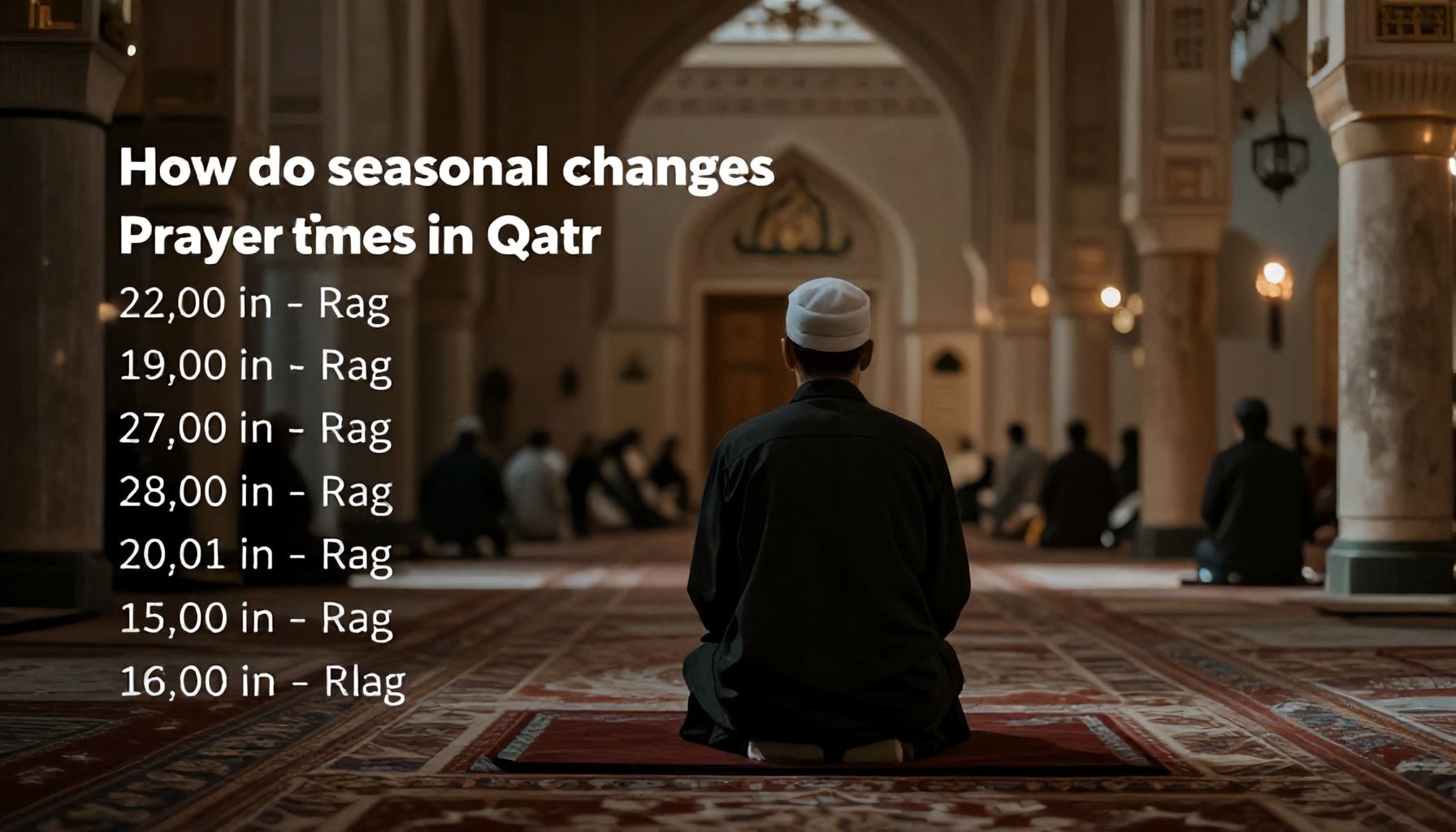كيف تؤثر تغيرات الفصول على أوقات الصلاة في قطر؟*