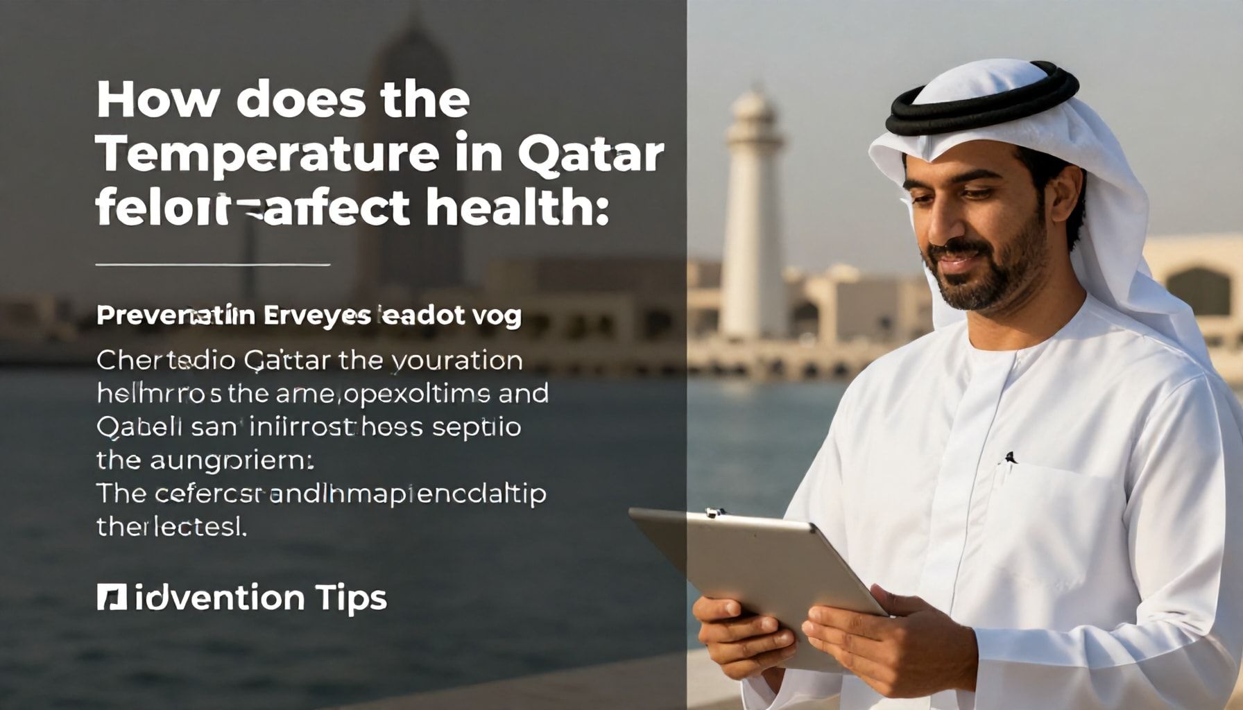 كيف تؤثر درجة الحرارة في قطر على الصحة: نصائح للوقاية*