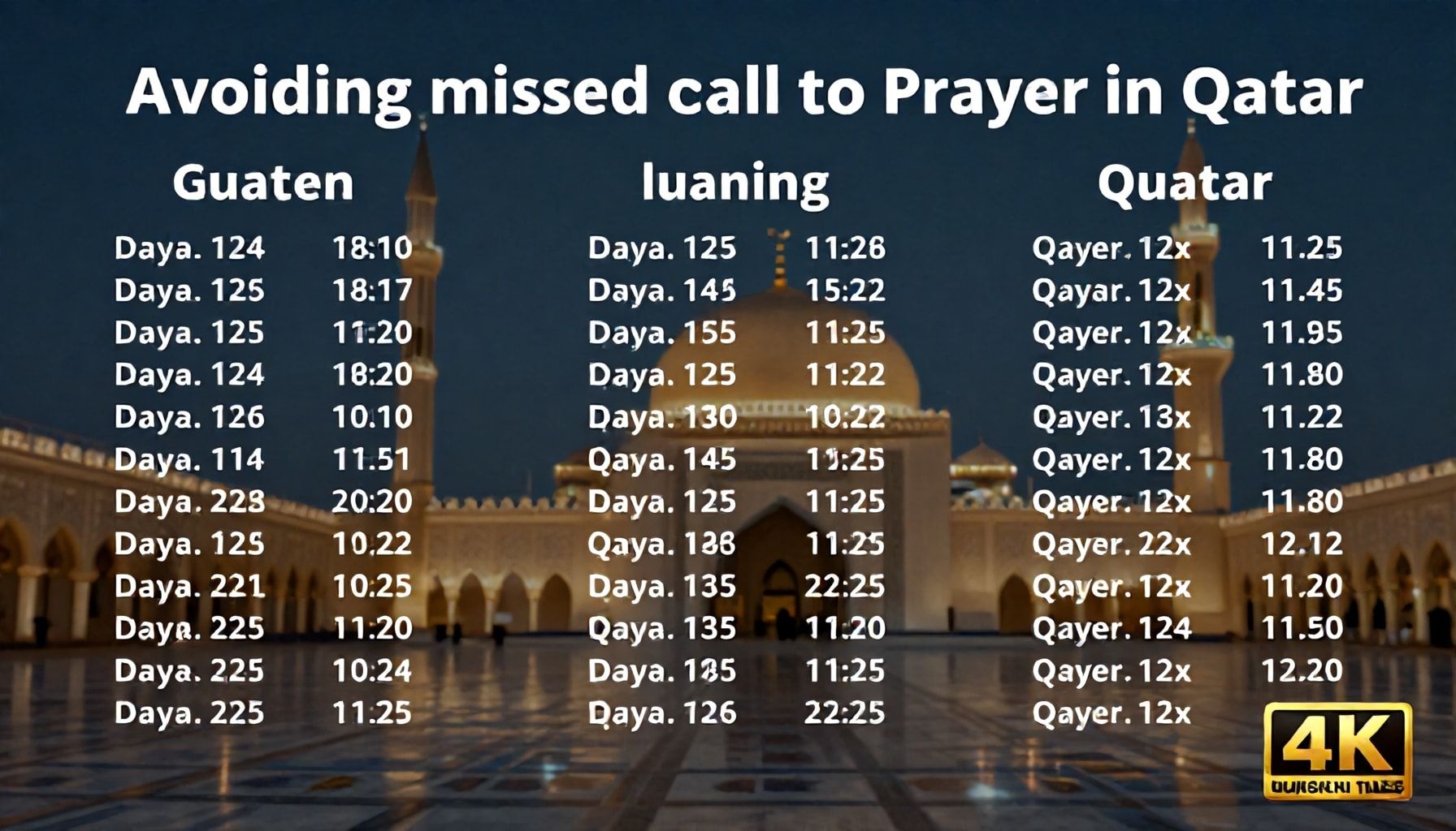 كيف تتجنب فوات الأذان في قطر: دليل خطوة بخطوة