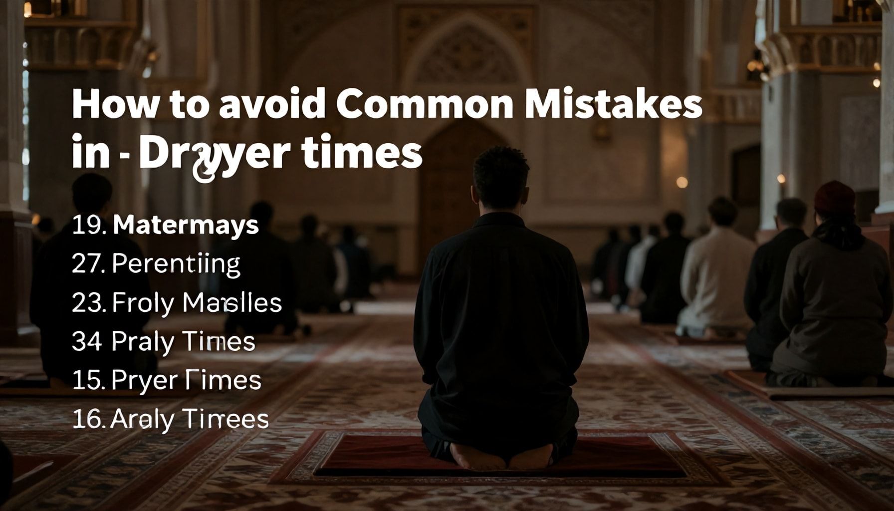 كيف تجنب الأخطاء الشائعة في تحديد مواعيد الصلاة*