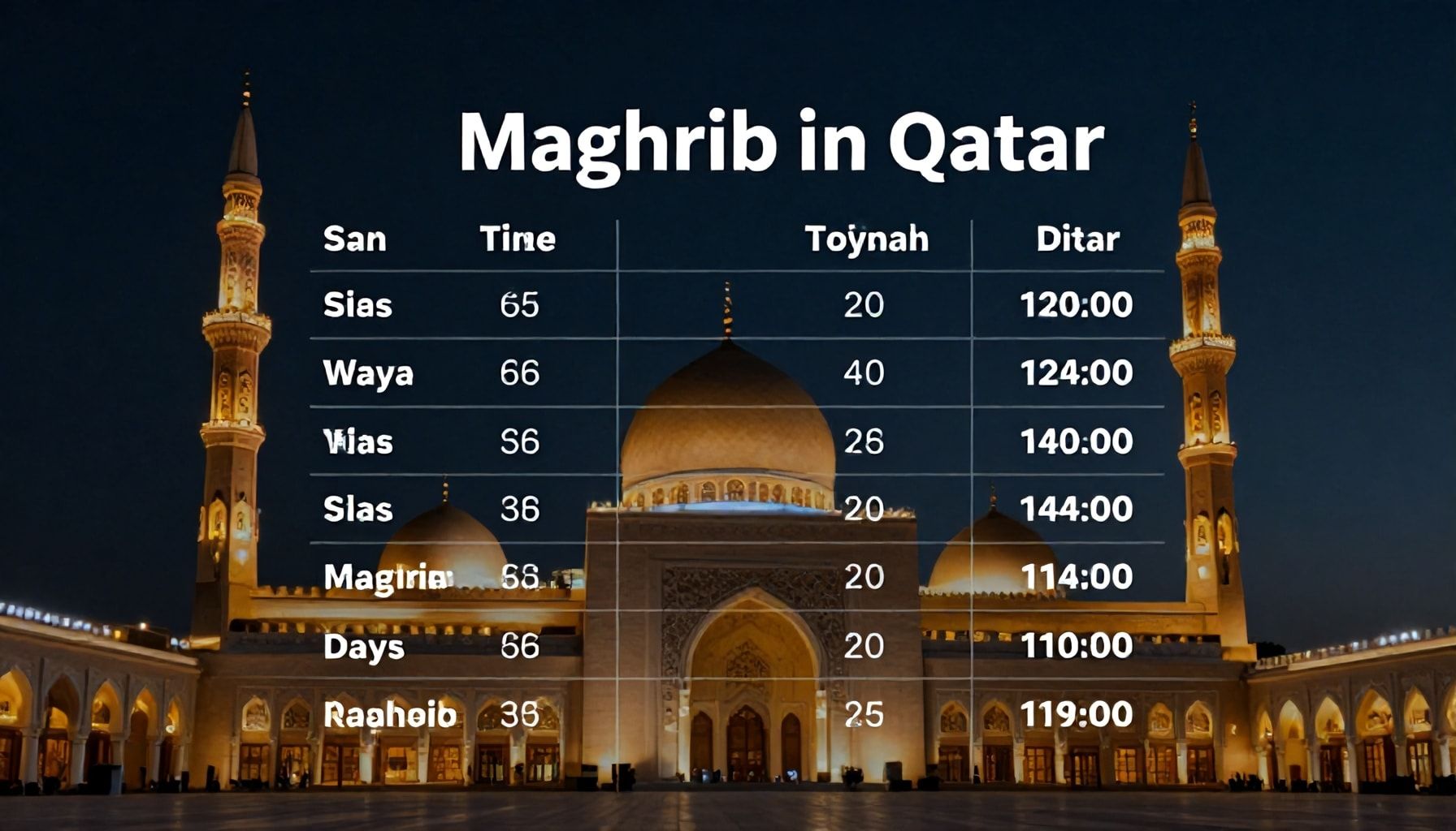 كيف تحدد مواعيد اذان المغرب في قطر دون أخطاء؟*