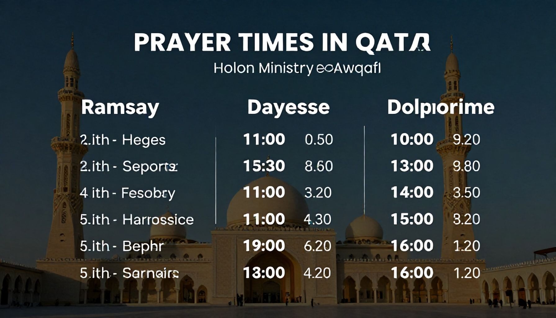 كيف تحدد مواقيت الصلاة بدقة في قطر؟ دليل خطوة بخطوة من وزارة الأوقاف*
