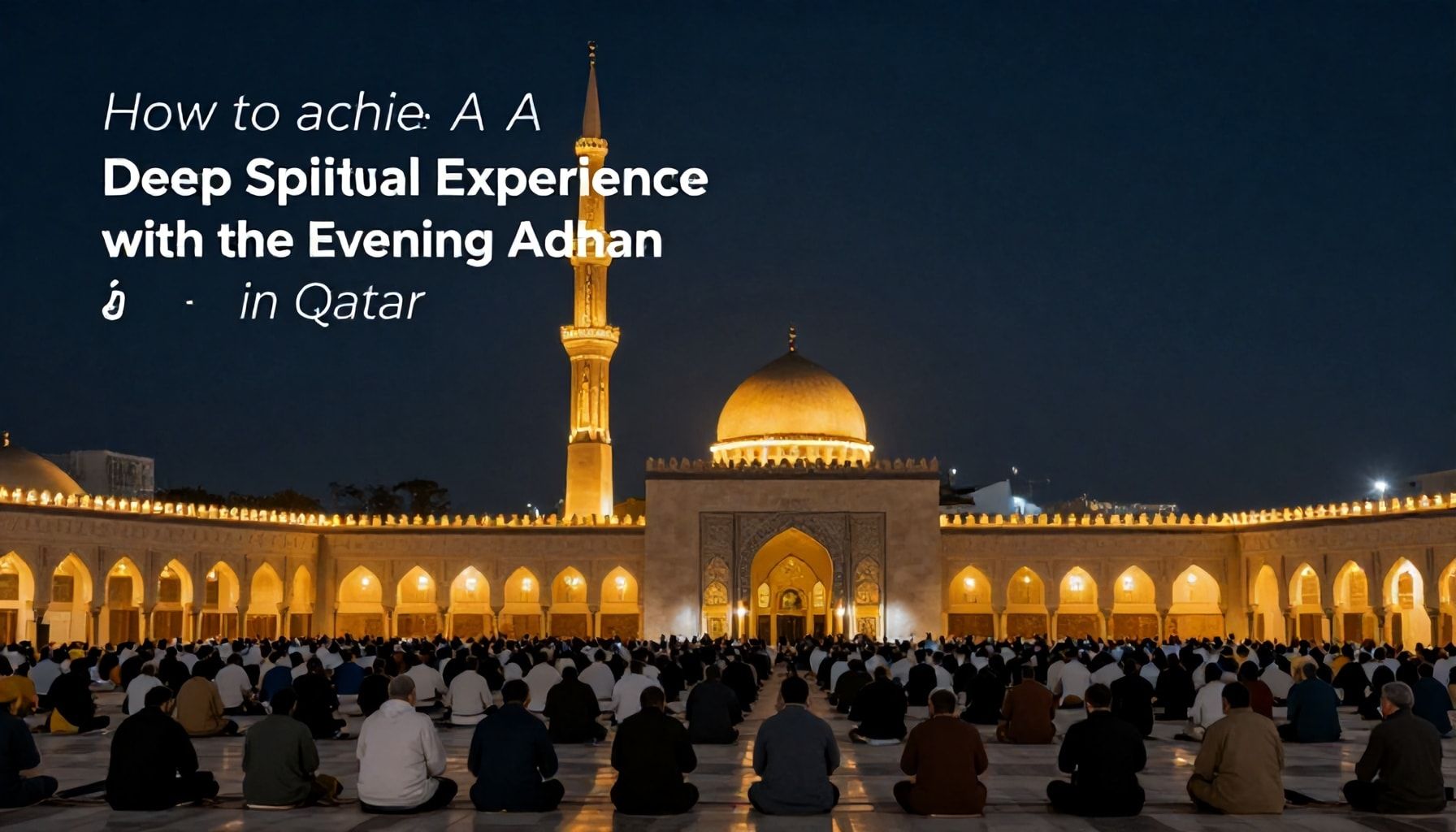 كيف تحصل على تجربة روحية عميقة مع آذان العشاء في قطر*