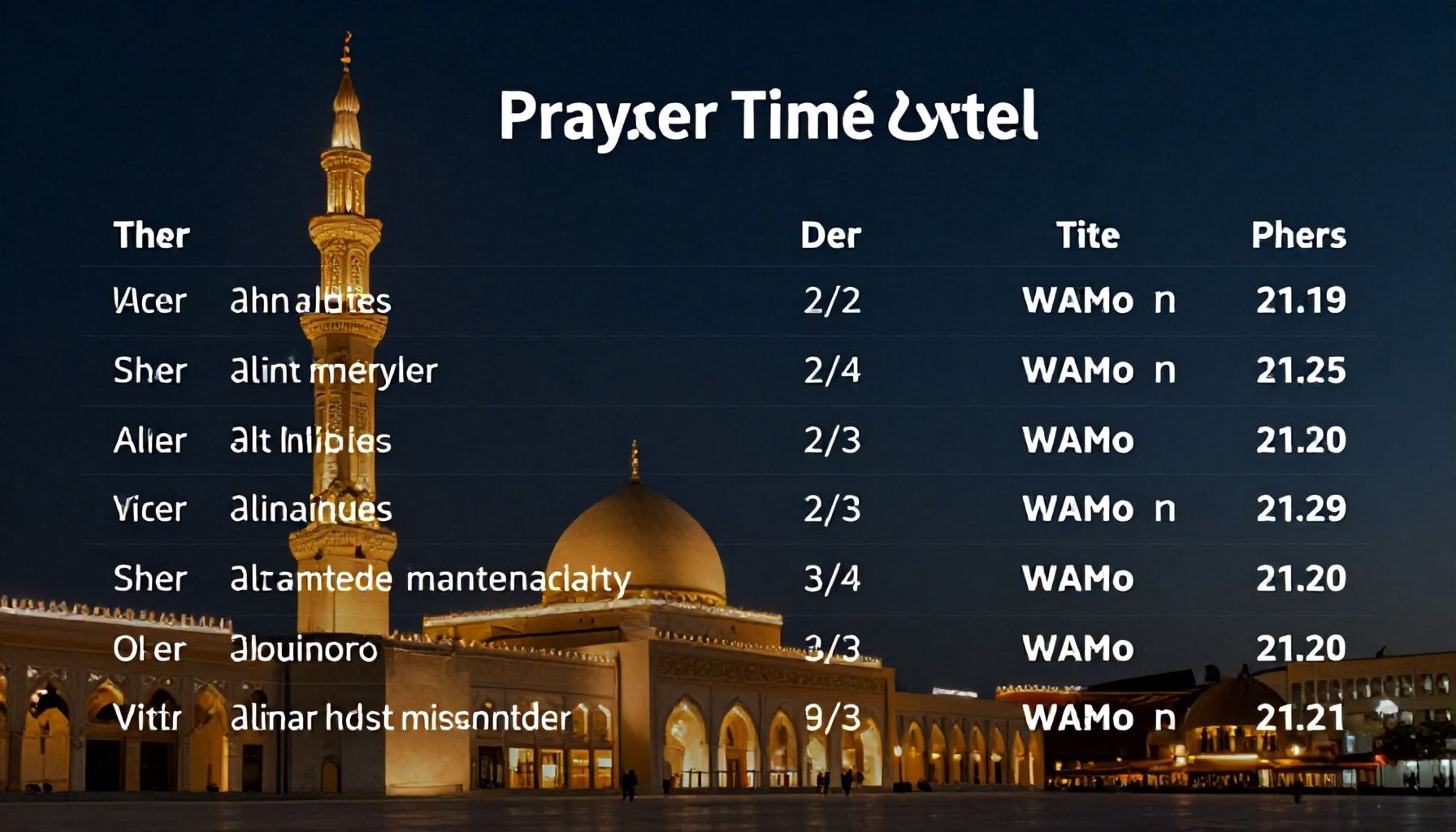 كيف تحصل على مواقيت الأذان بدقة في قطر*