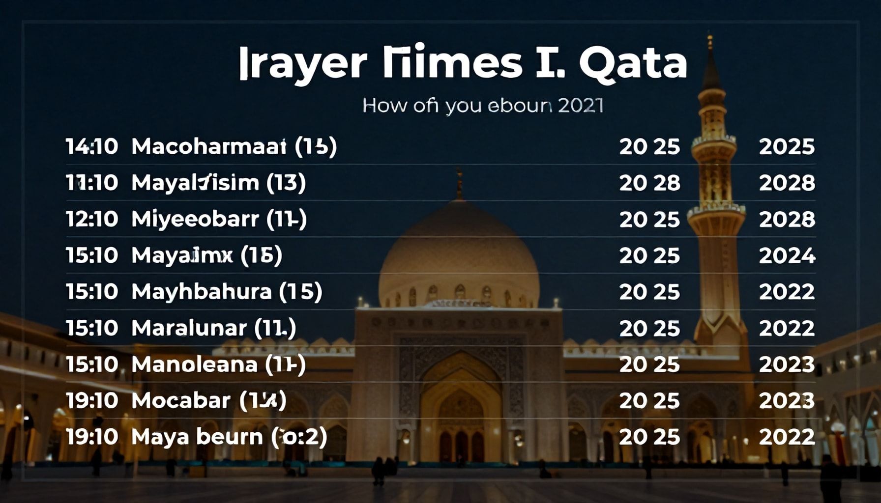 كيف تحصل على مواقيت الصلاة الدقيقة في قطر 2021