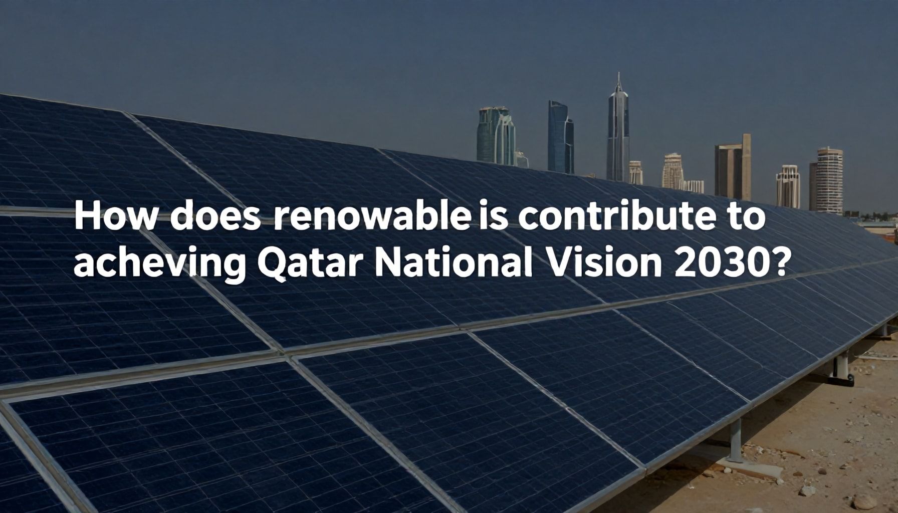 كيف تساهم الطاقة المتجددة في تحقيق رؤية قطر 2030*