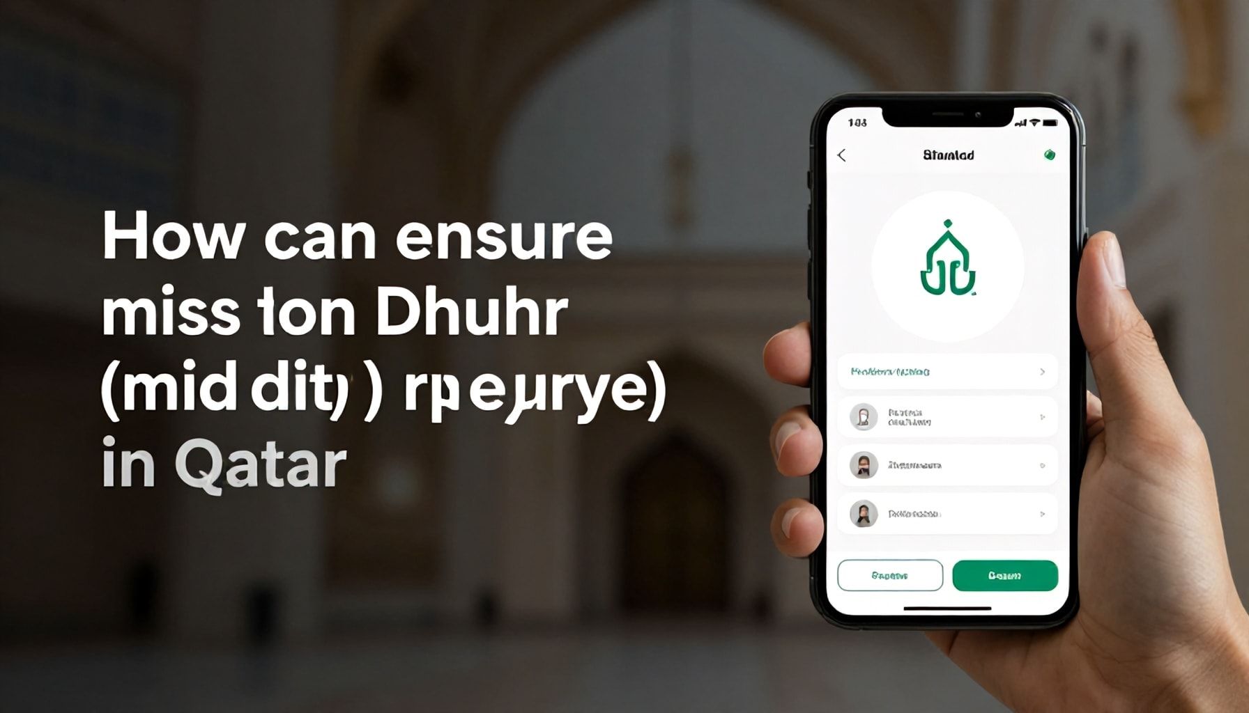 كيف تضمن عدم فواتك لأذان الظهر في قطر باستخدام التطبيقات الحديثة*