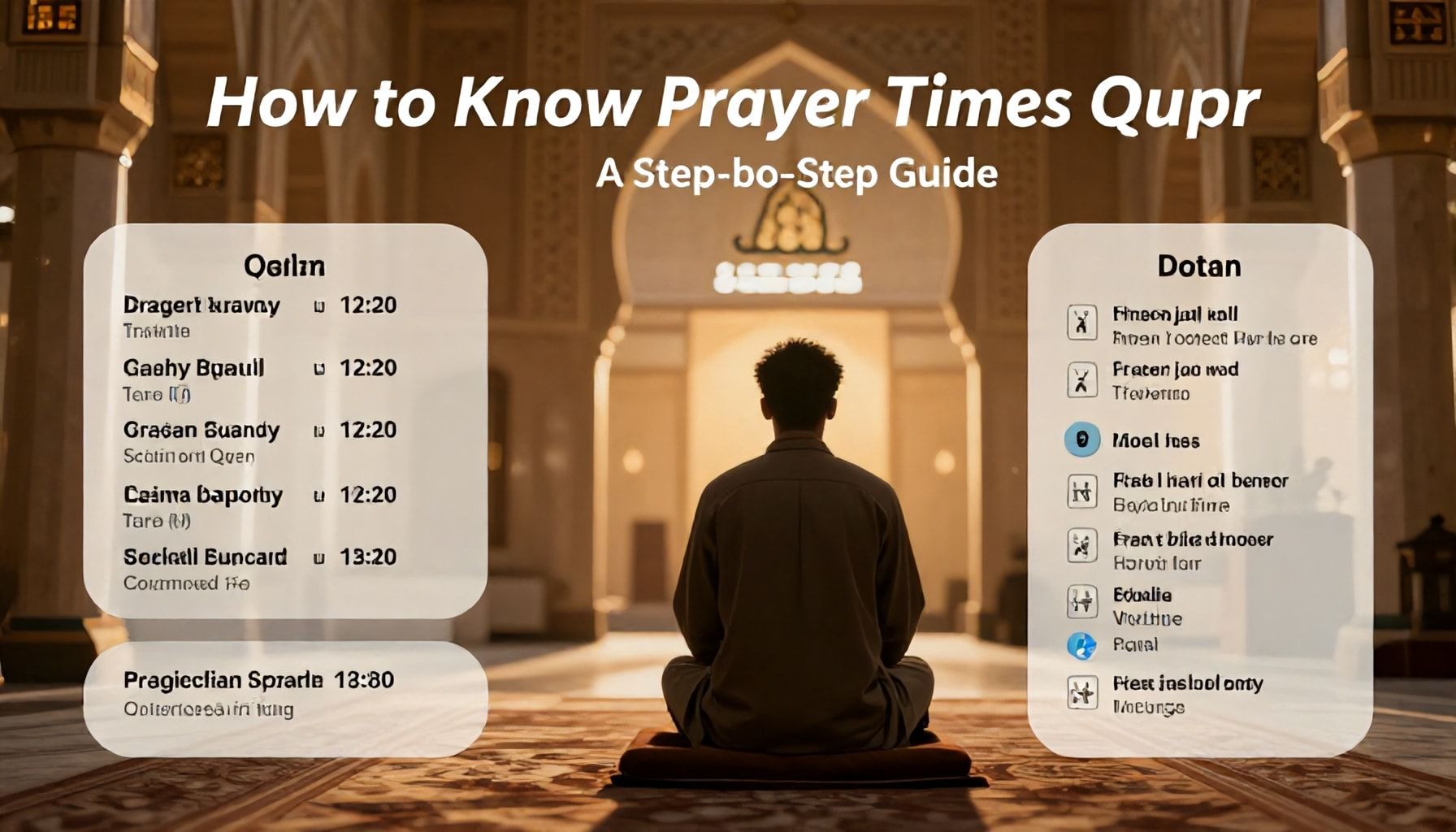 كيف تعرف أوقات الصلاة بدقة في قطر: دليل خطوة بخطوة*