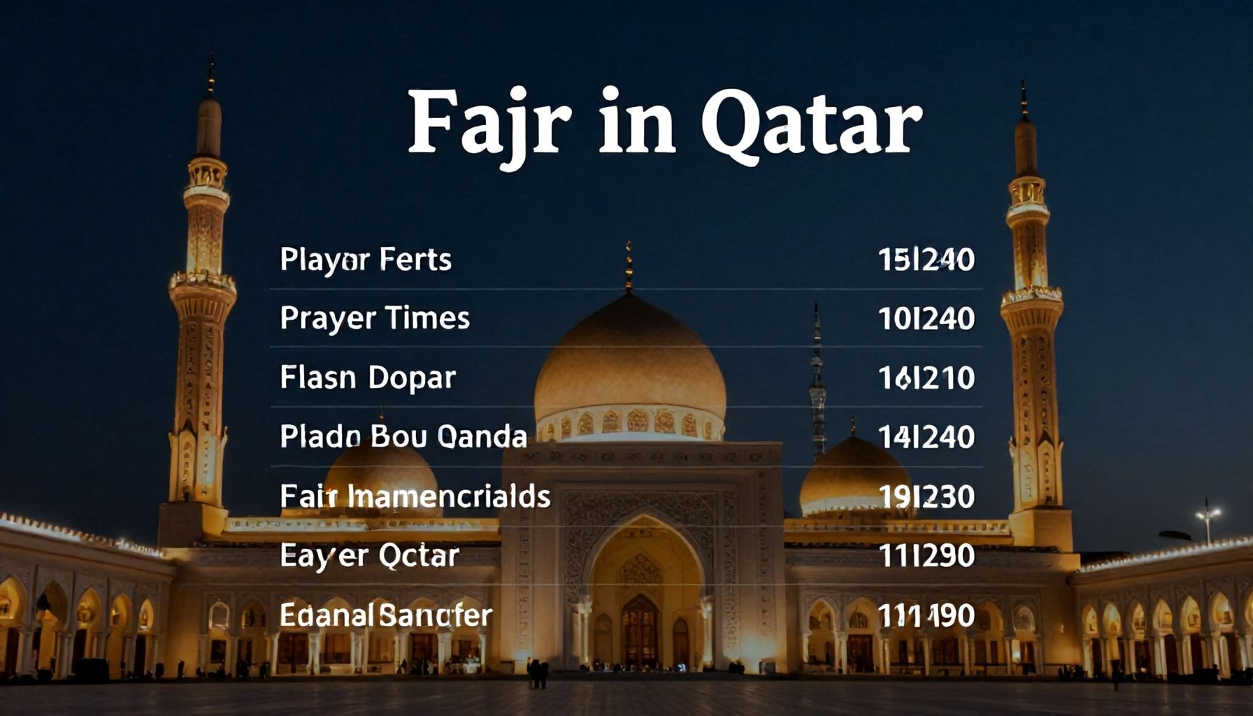كيف تعرف مواعيد أذان الفجر في قطر بسهولة؟*