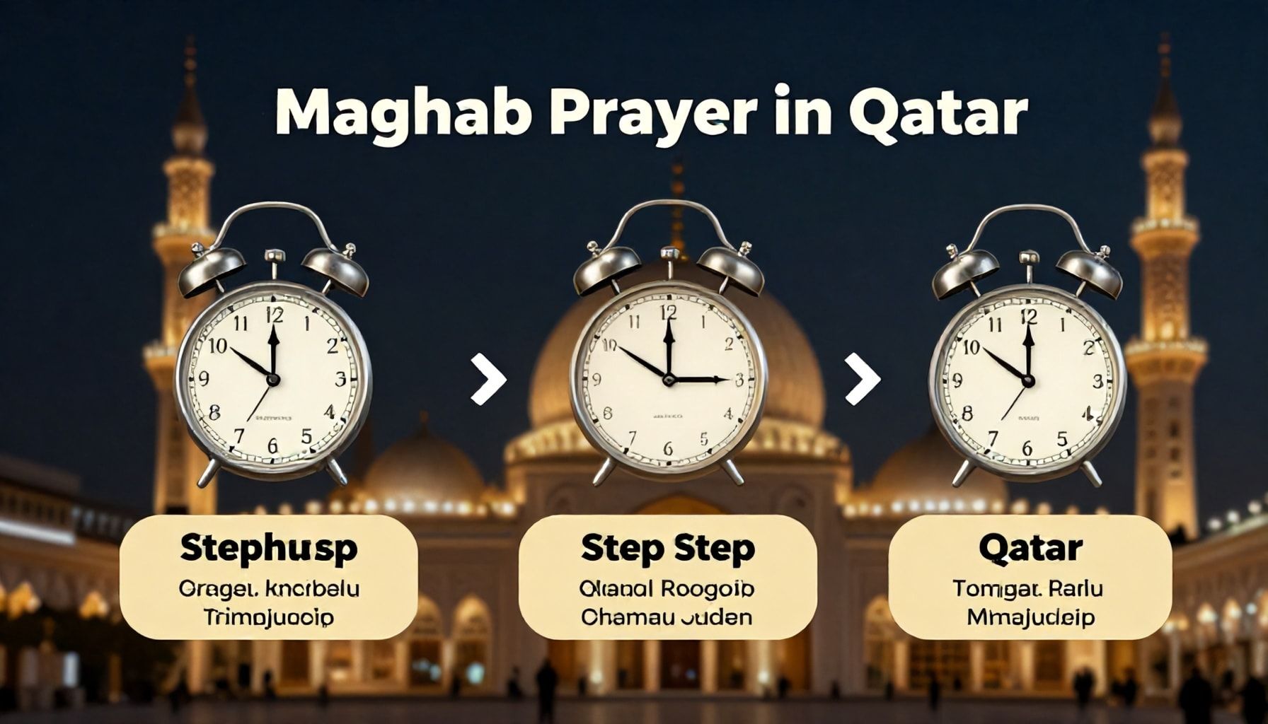 كيف تعرف وقت صلاة المغرب بدقة في قطر؟ دليل خطوة بخطوة*
