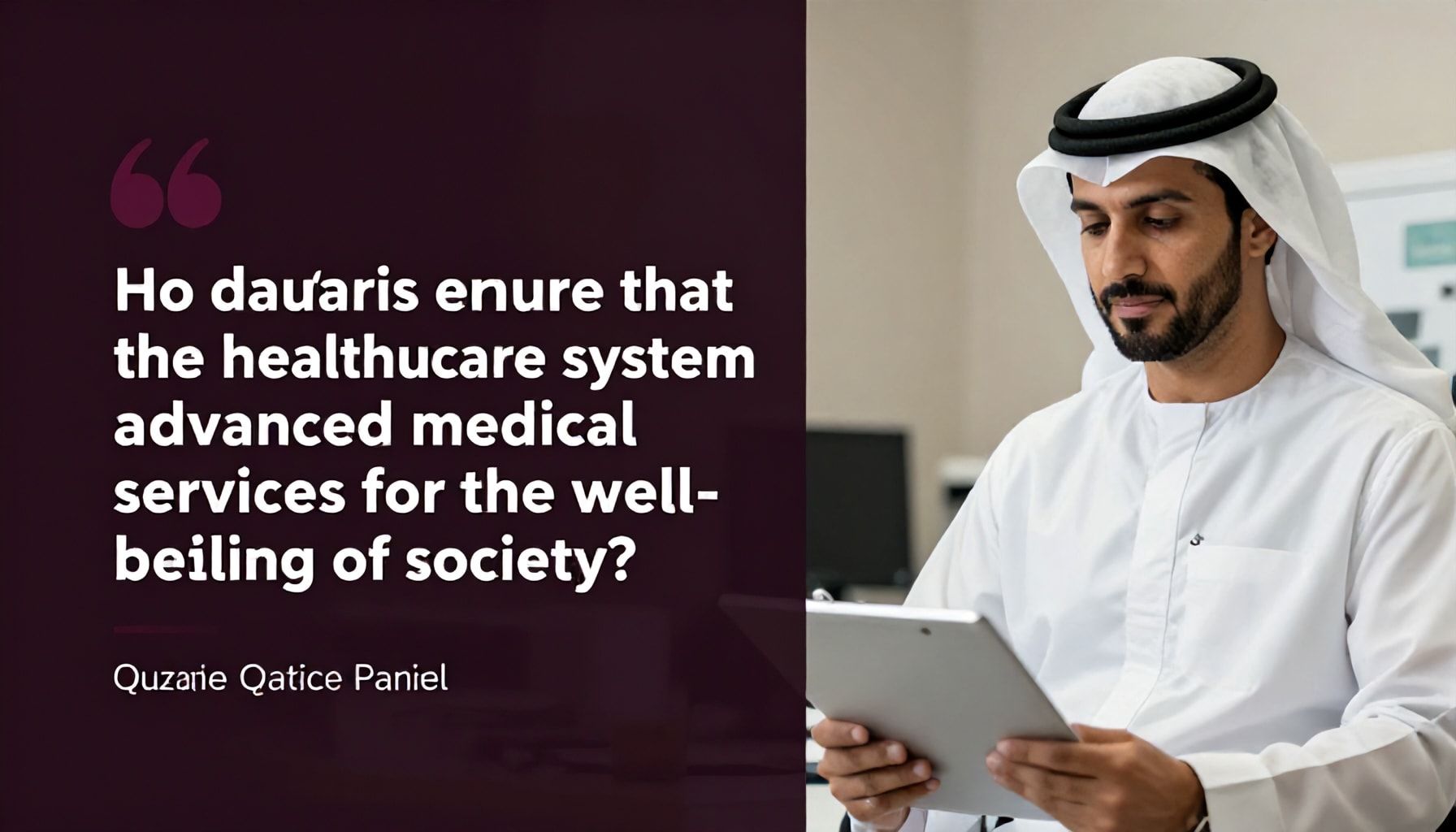 كيف يضمن القومسيون الطبي قطر خدمات طبية متقدمة لرفاهية المجتمع؟*