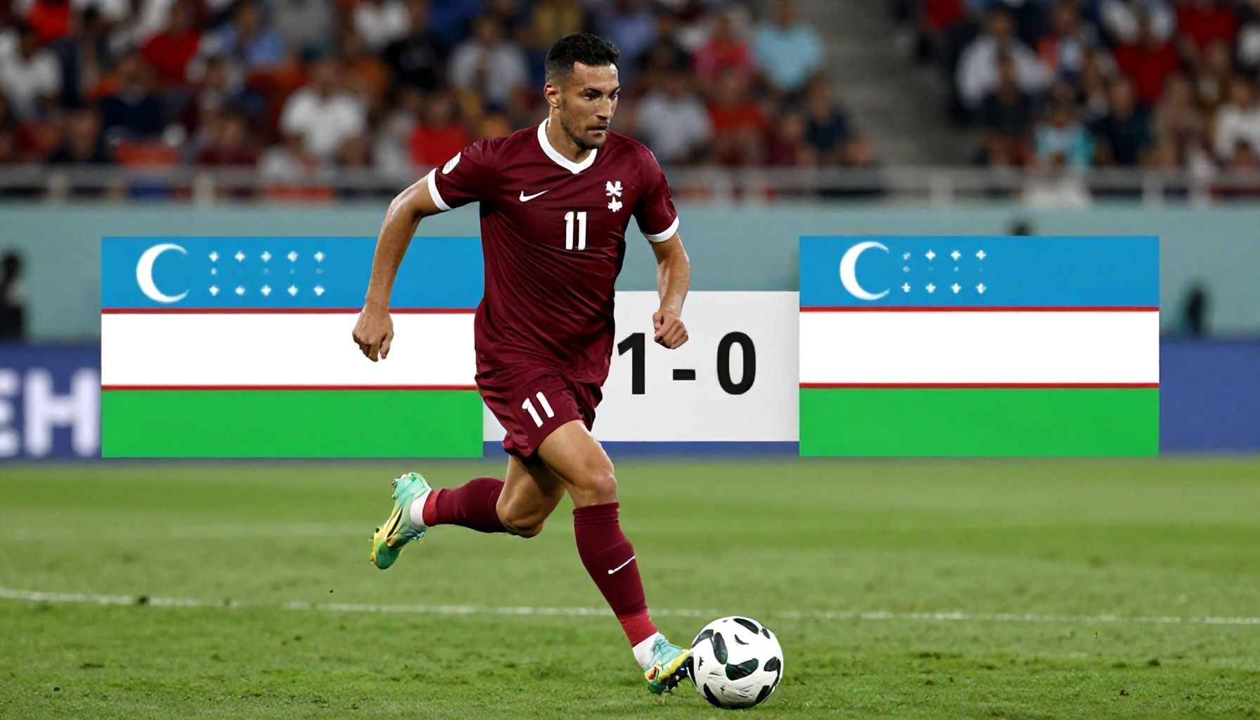 كيف يمكن لقطر أن تتغلب على أوزبكستان في مباراة كرة القدم؟*