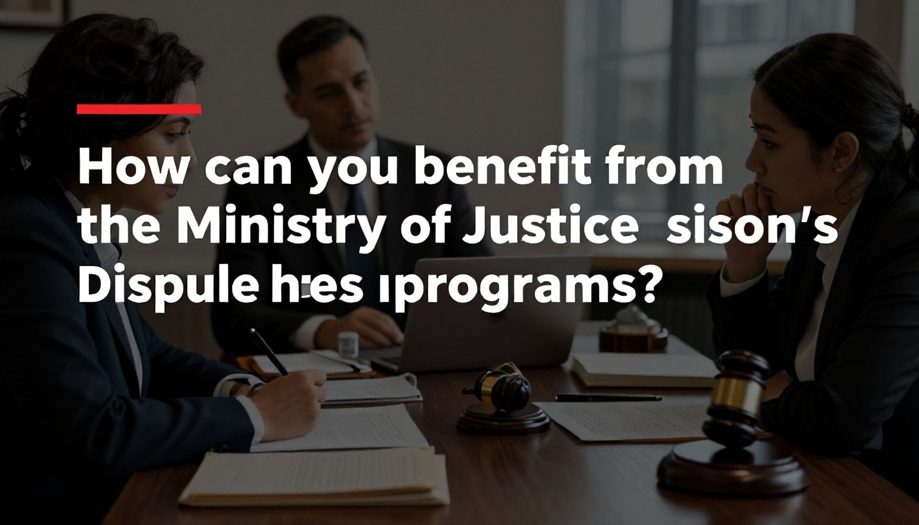 كيف يمكن لك أن تستفيد من برامج وزارة العدل في حل النزاعات*