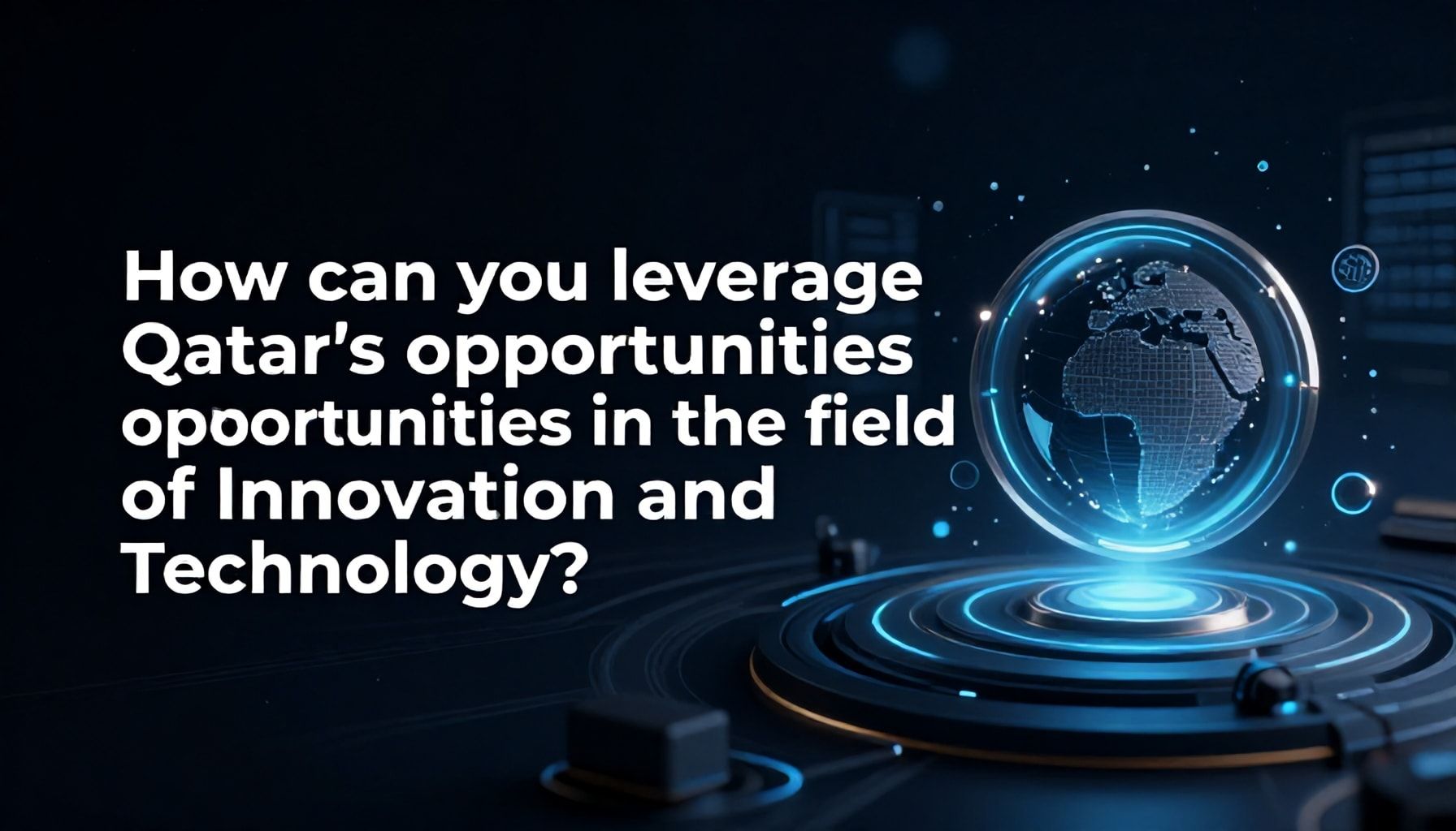 كيف يمكن لك استغلال فرص قطر في مجال الابتكار والتكنولوجيا؟*