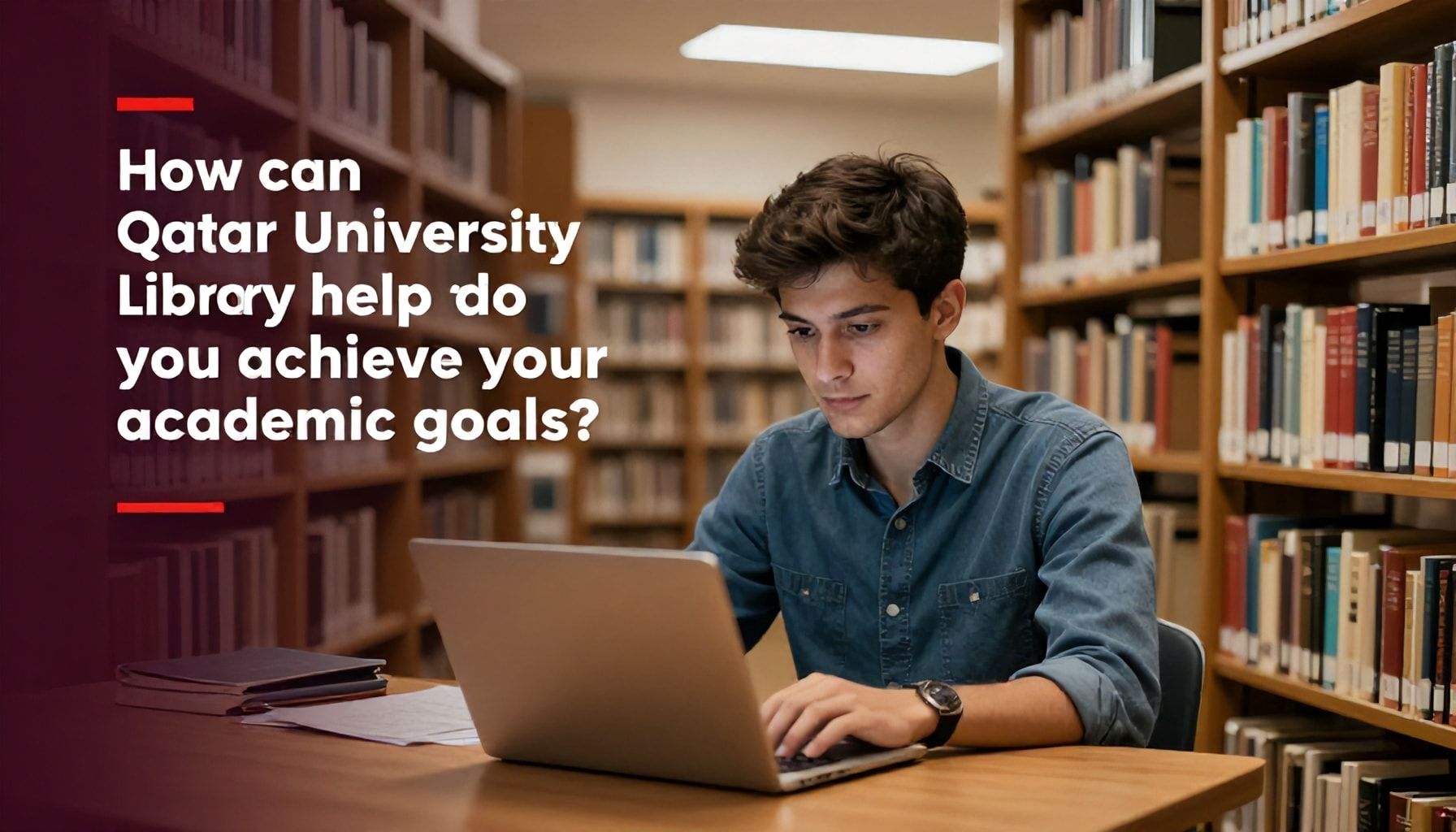 كيف يمكن لمكتبة جامعة قطر أن تساعدك في تحقيق أهدافك الأكاديمية*