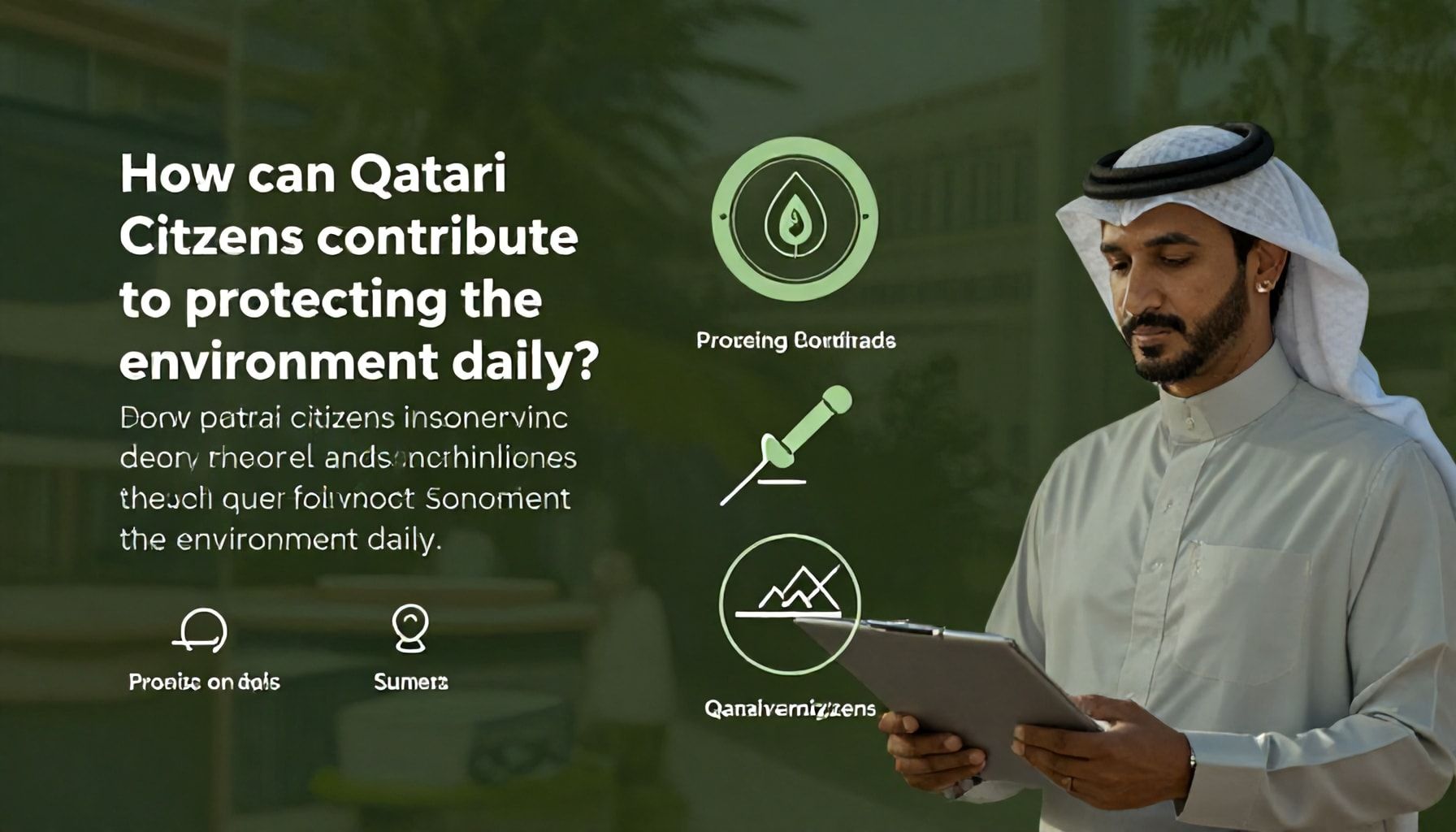 كيف يمكن لمواطني قطر المساهمة في حماية البيئة يوميًا؟*
