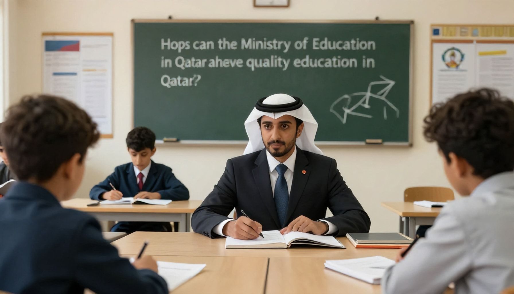 كيف يمكن لوزارة التعليم قطر تحقيق التعليم الجيد للجميع؟* (How-to)