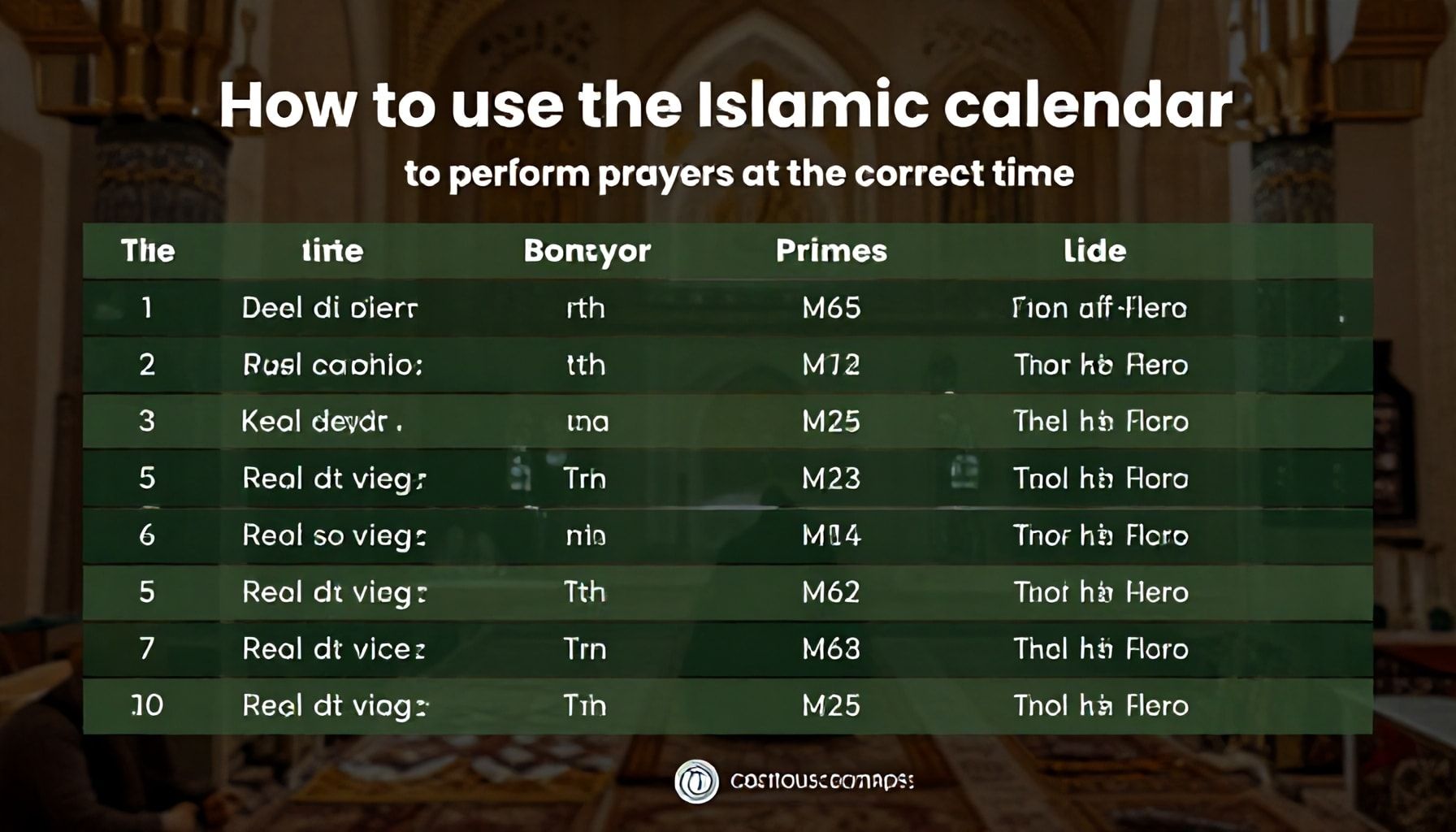 كيفية استخدام التقويم الإسلامي لتسديد العبادات في الوقت المحدد*