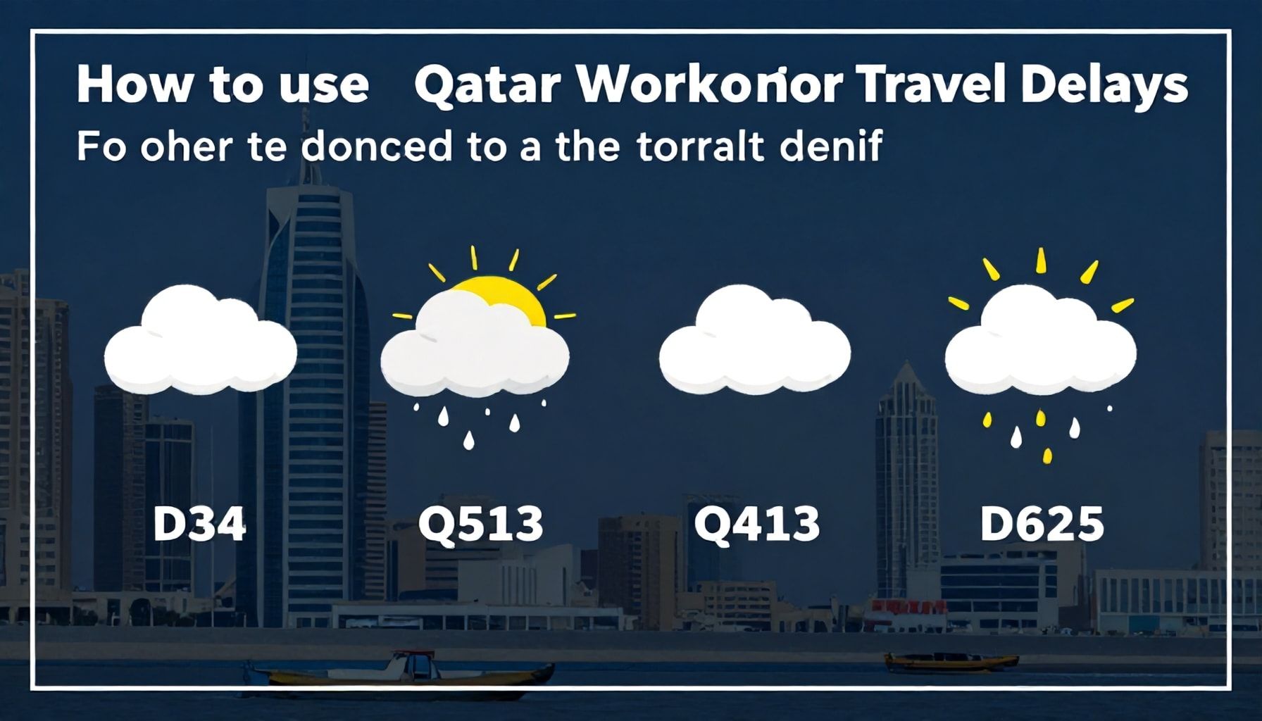 كيفية استخدام بيانات ارصاد قطر لتجنب تأخيرات العمل أو الرحلات*