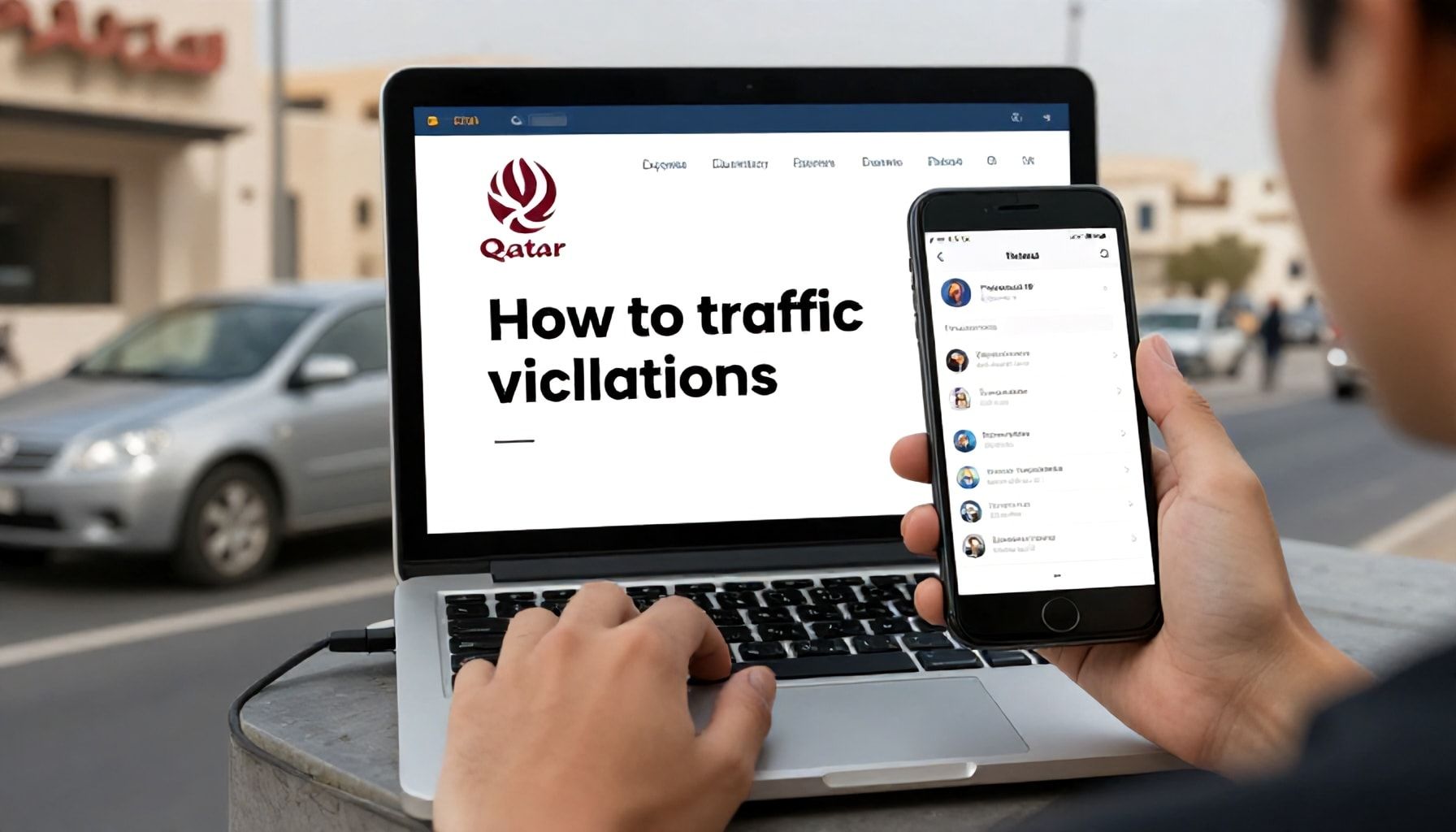 كيفية الاستعلام عن المخالفات المرورية في قطر عبر الإنترنت*