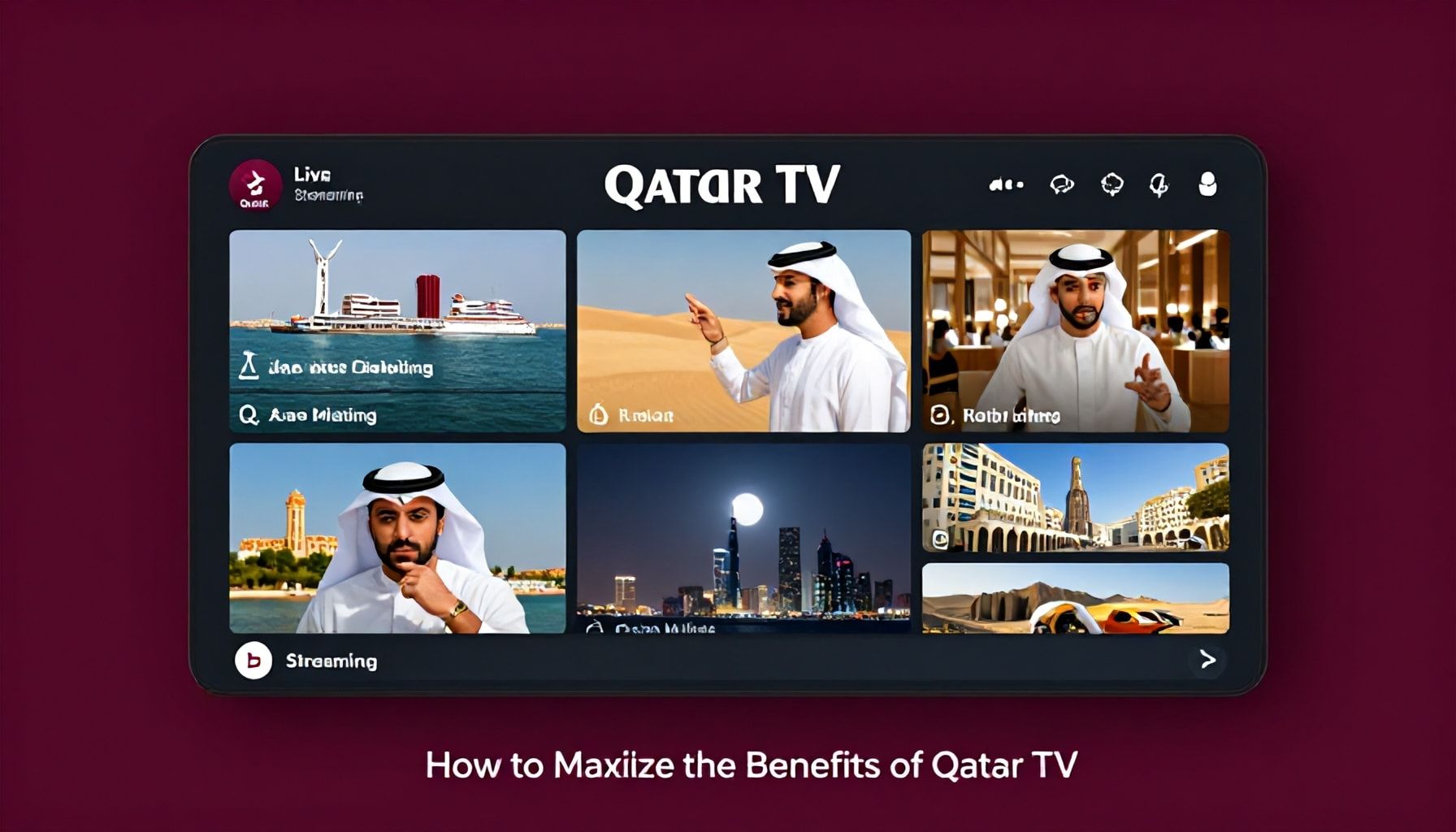 كيفية الاستفادة القصوى من البث المباشر لتلفزيون قطر*