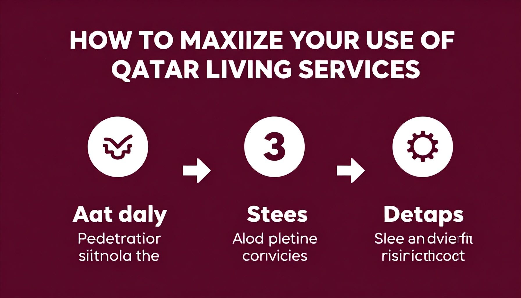كيفية الاستفادة القصوى من خدمات قطر ليفنج في 3 خطوات*