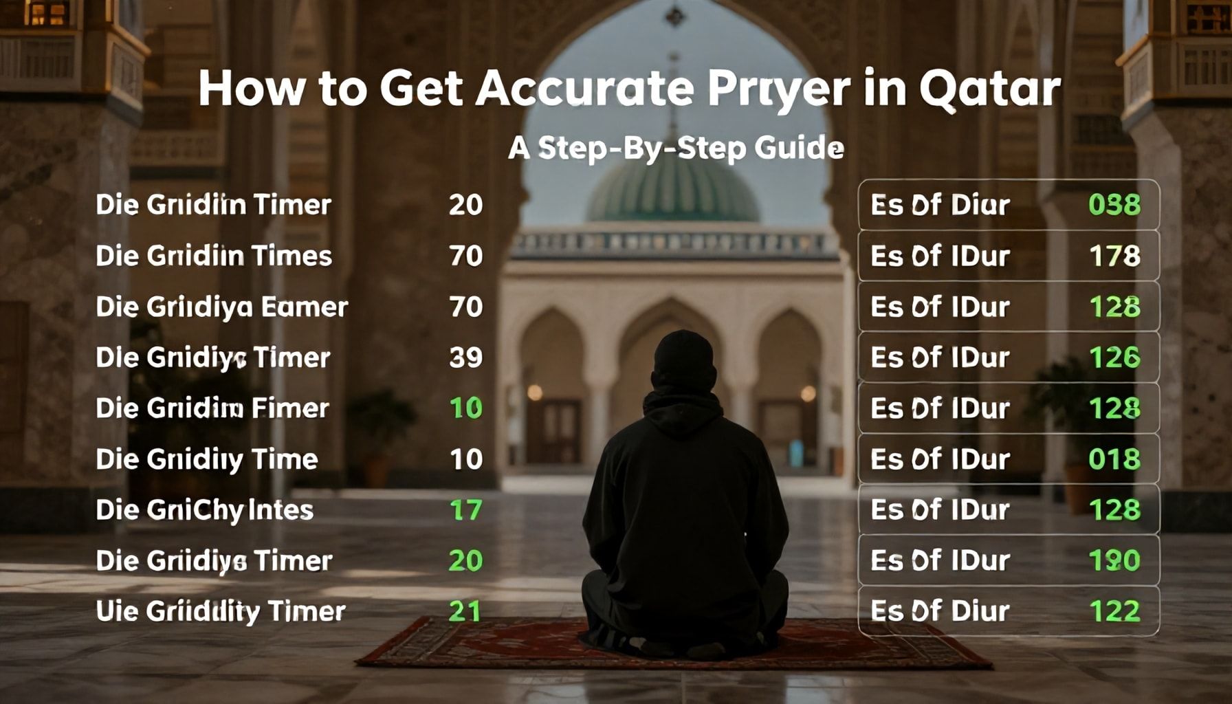 كيفية الحصول على أوقات الأذان الدقيقة في قطر: دليل خطوة بخطوة*