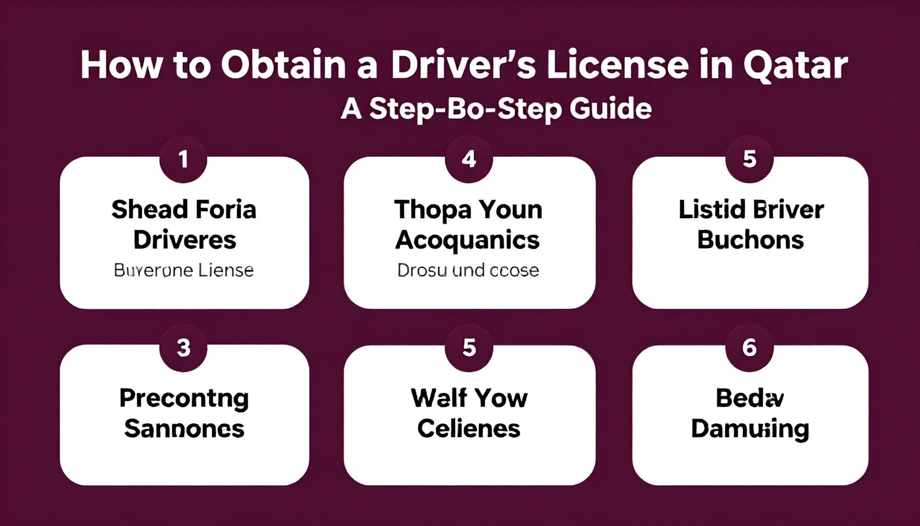 كيفية الحصول على رخصة قيادة في قطر: دليل خطوة بخطوة