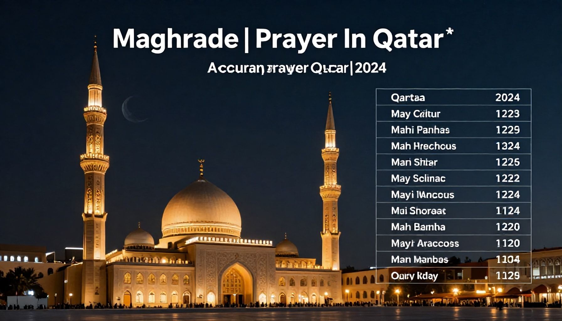 كيفية الحصول على مواعيد اذان المغرب بدقة في قطر 2024*