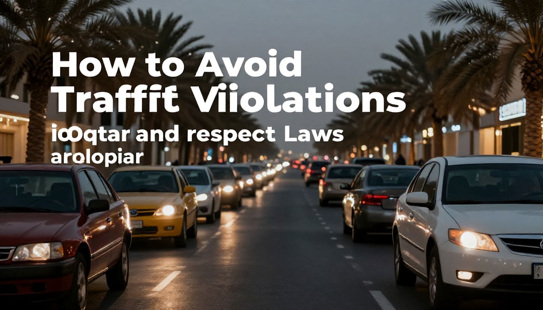 كيفية تجنب مخالفات المرور في قطر واحترام القوانين*