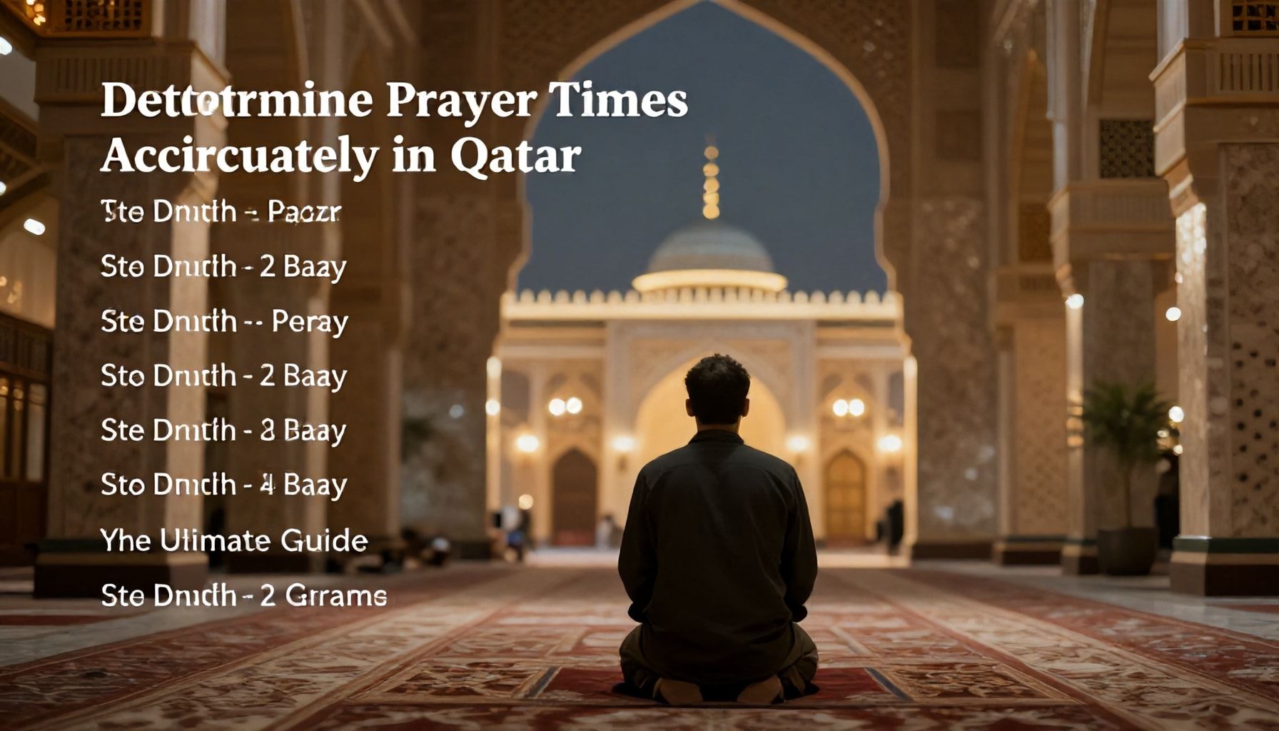كيفية تحديد أوقات الصلاة بدقة في قطر: الدليل النهائي*
