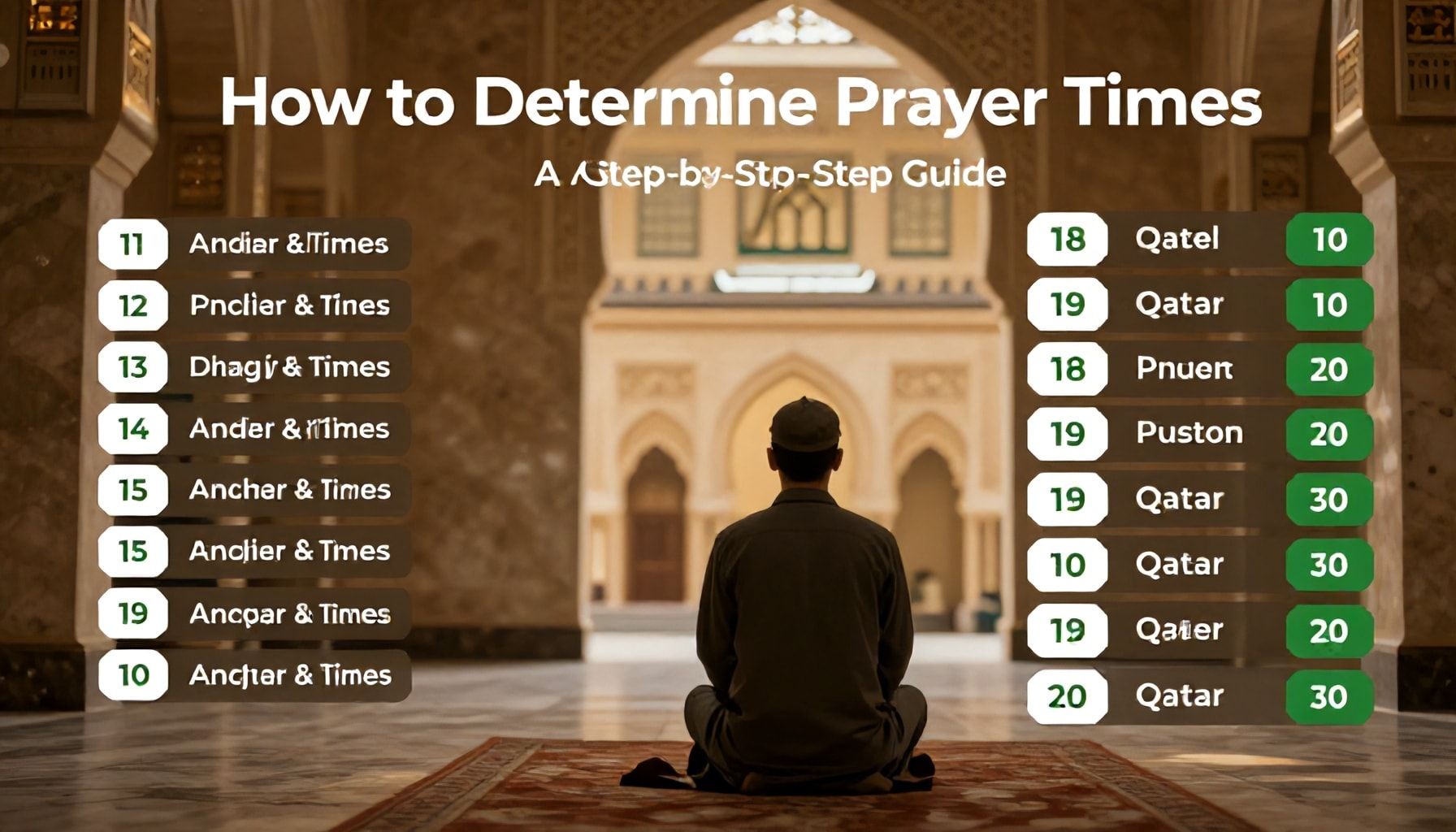 كيفية تحديد أوقات الصلاة بدقة في قطر: دليل خطوة بخطوة*