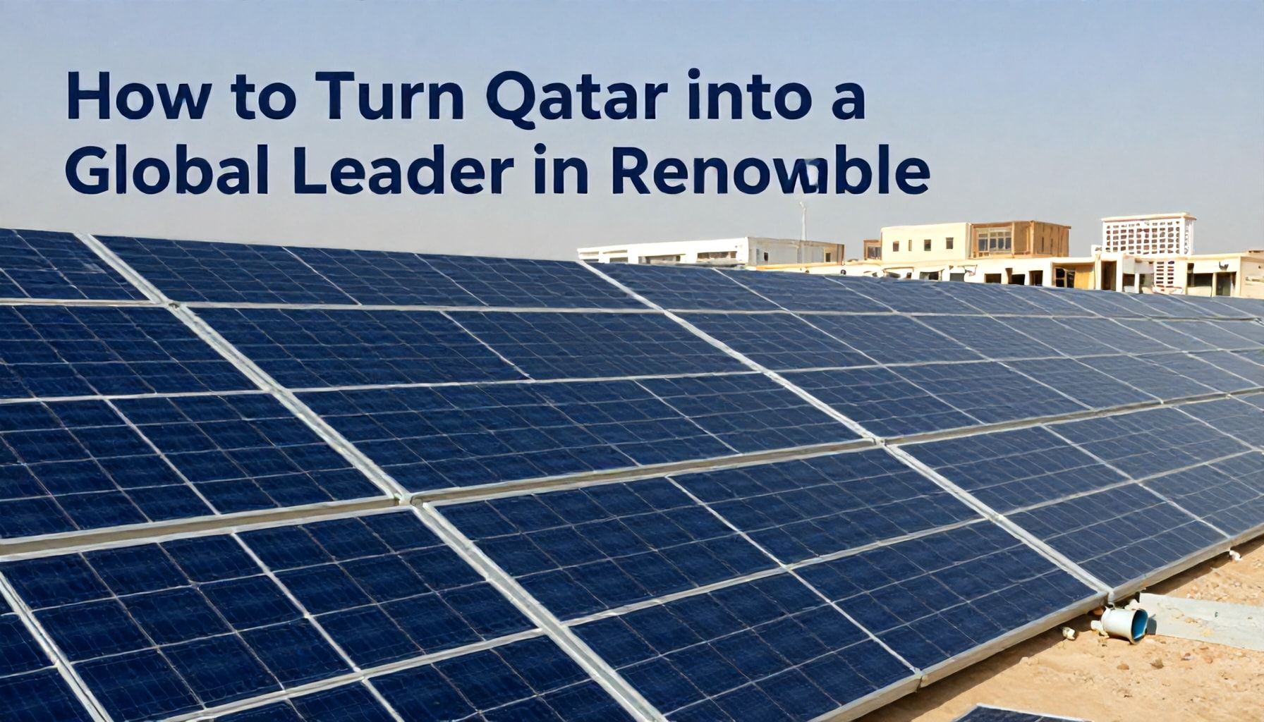 كيفية تحويل قطر إلى زعيم عالمي في الطاقة المتجددة*