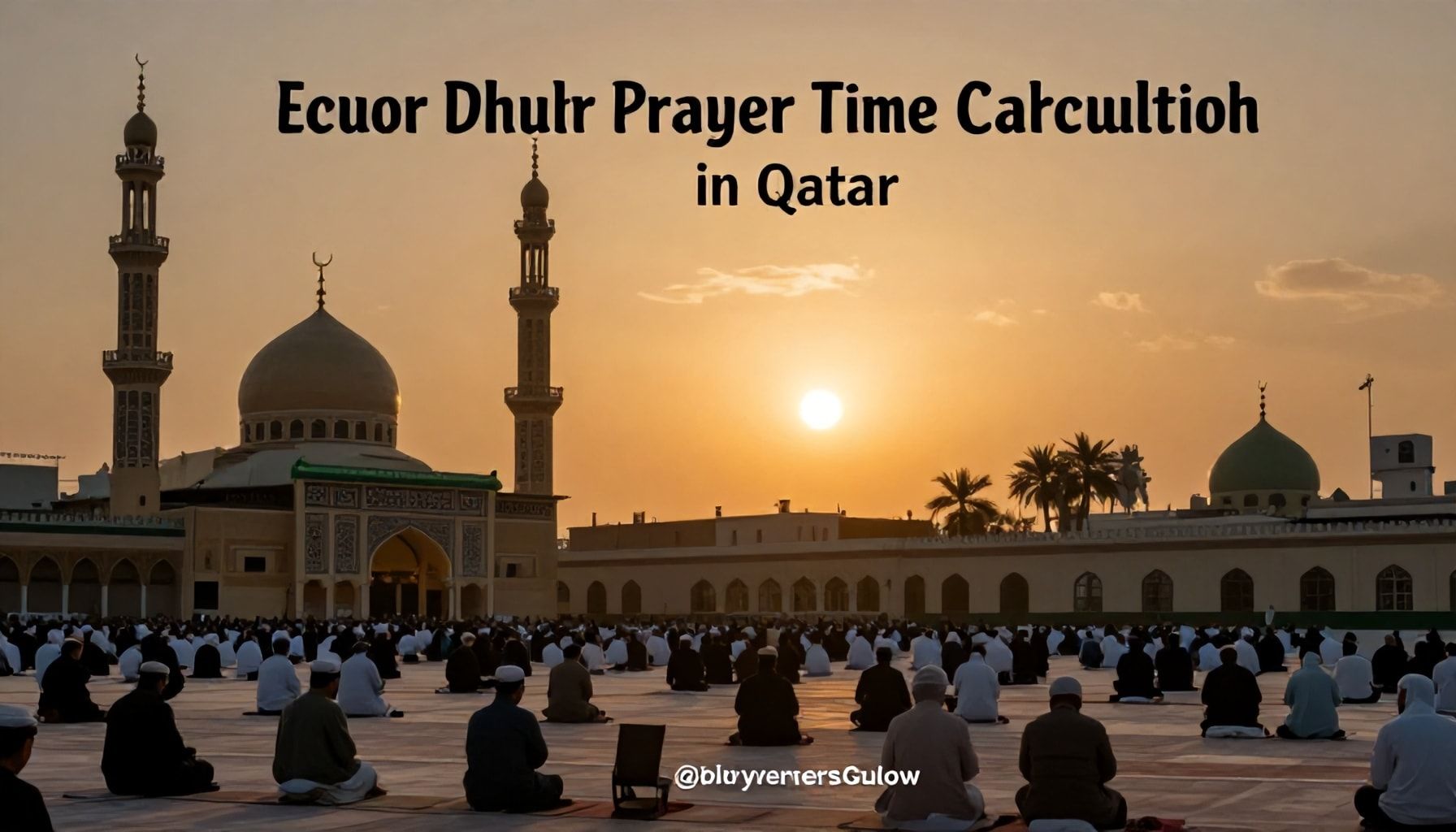 كيفية حساب وقت صلاة الظهر بدقة في قطر