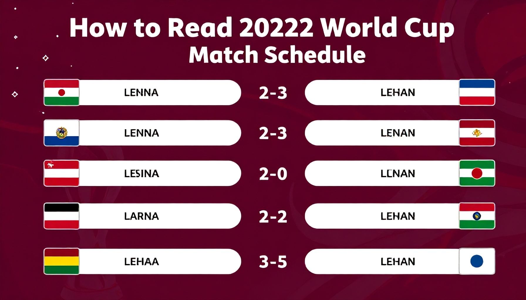 كيفية قراءة جدول مباريات كأس العالم 2022 قطر: دليل شامل*