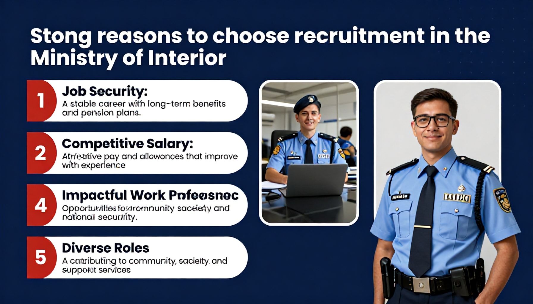 لماذا تختار التجنيد في وزارة الداخلية؟ 5 أسباب قوية*