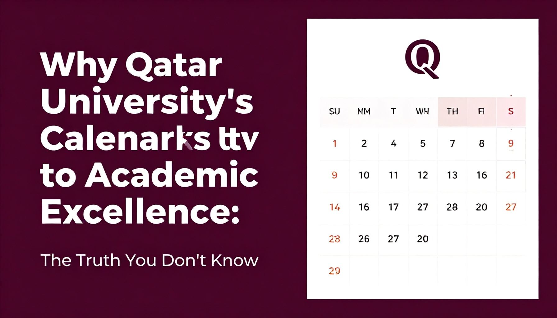 لماذا تقويم جامعة قطر هو مفتاح التميز الأكاديمي: الحقيقة التي لا تعرفها*