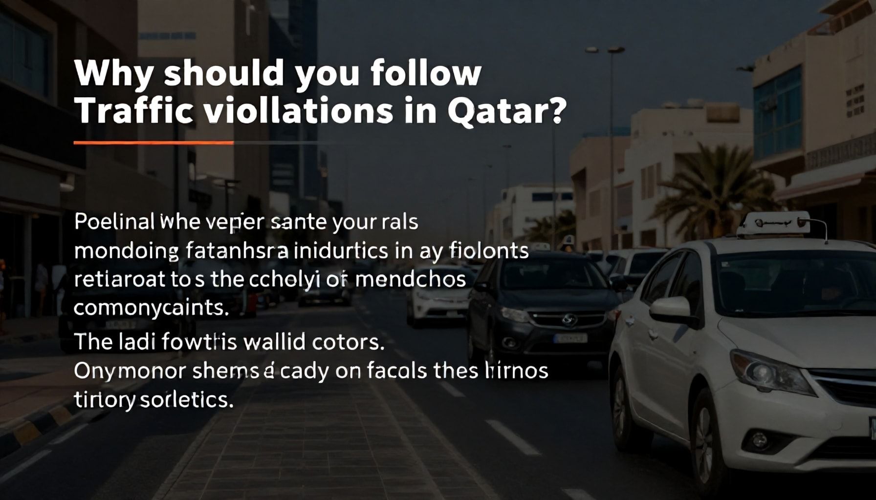 لماذا يجب أن تتابع المخالفات المرورية في قطر؟ اكتشف الأسباب الرئيسية