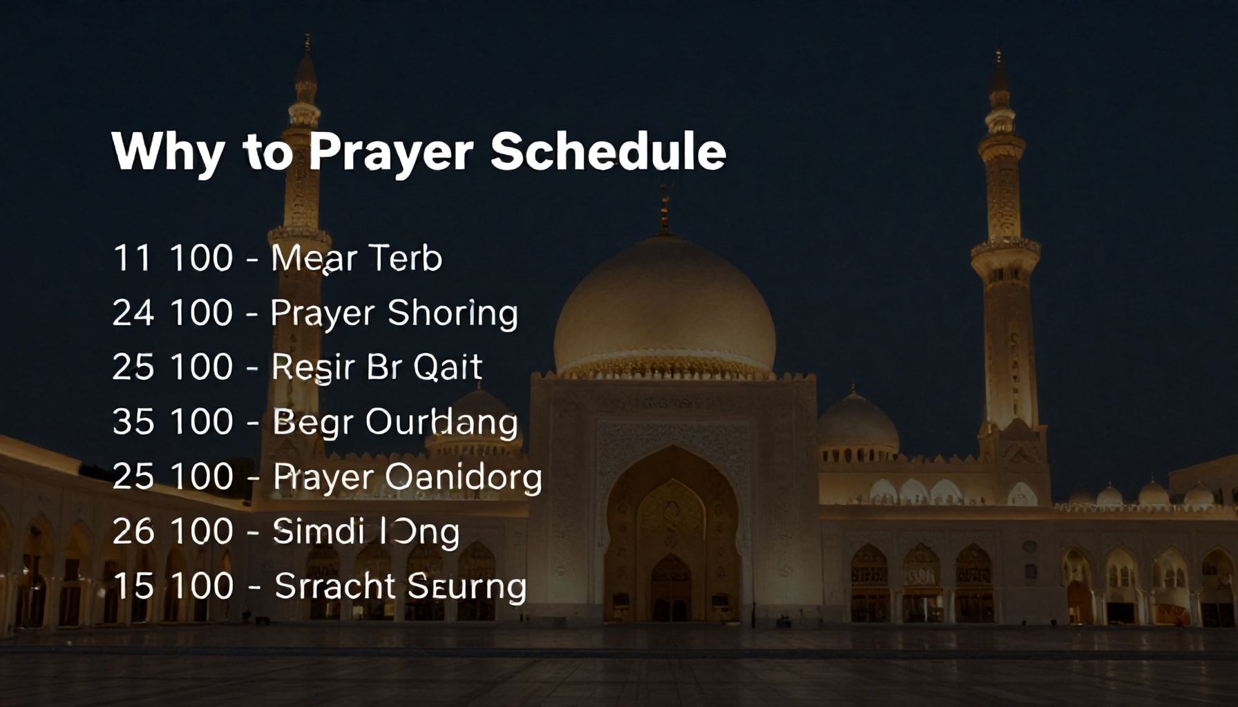 لماذا يجب أن تتبع جدول الصلاة في قطر بدقة؟*